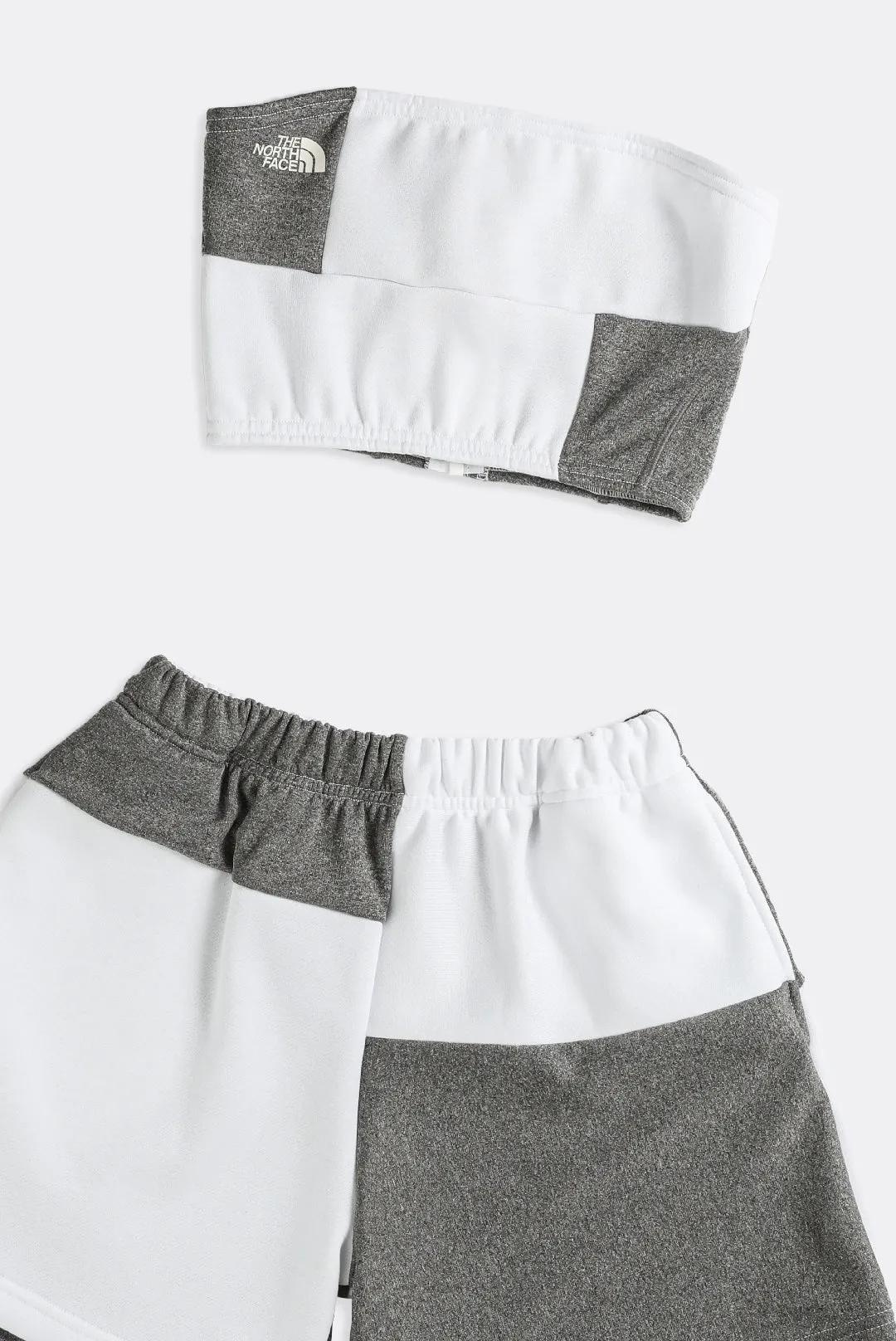 Rework North Face Patchwork Sweatshorts Set - XS Frankie