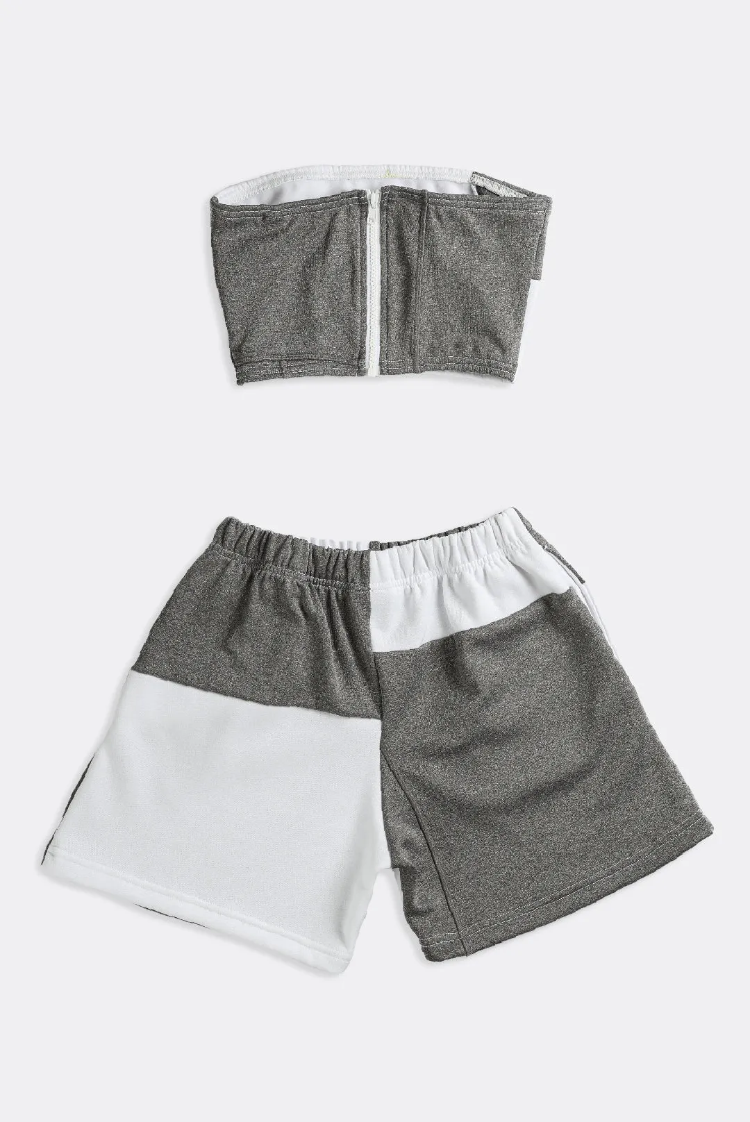 Rework North Face Patchwork Sweatshorts Set - XS Frankie
