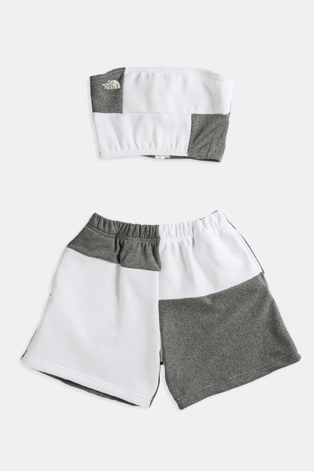 Rework North Face Patchwork Sweatshorts Set - XS Frankie