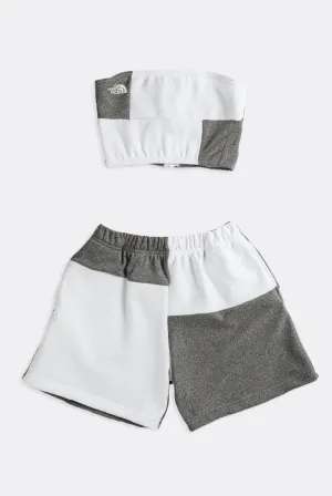 Rework North Face Patchwork Sweatshorts Set - XS Frankie