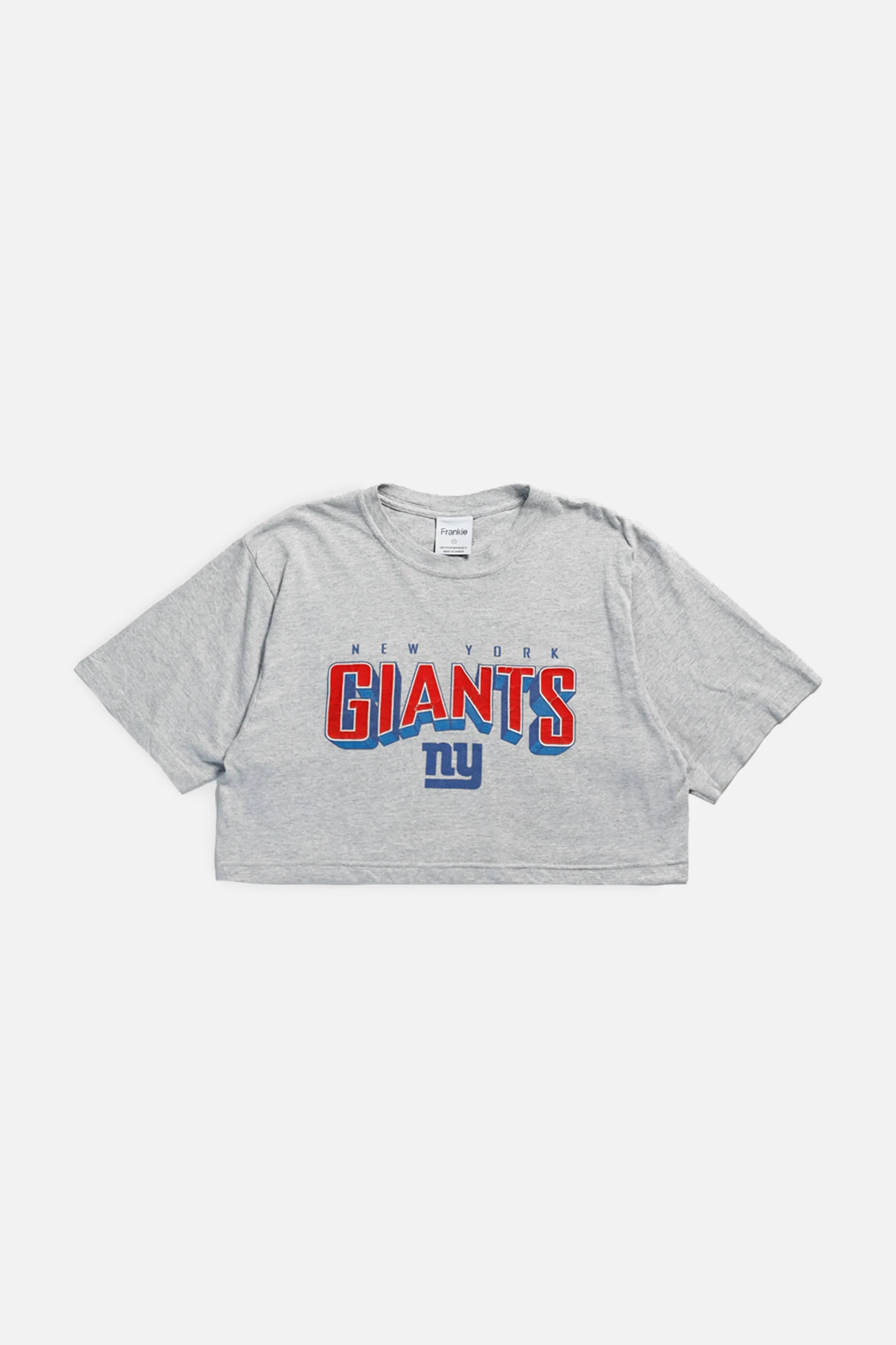 Rework NY Giants NBA Crop Tee - S Frankie