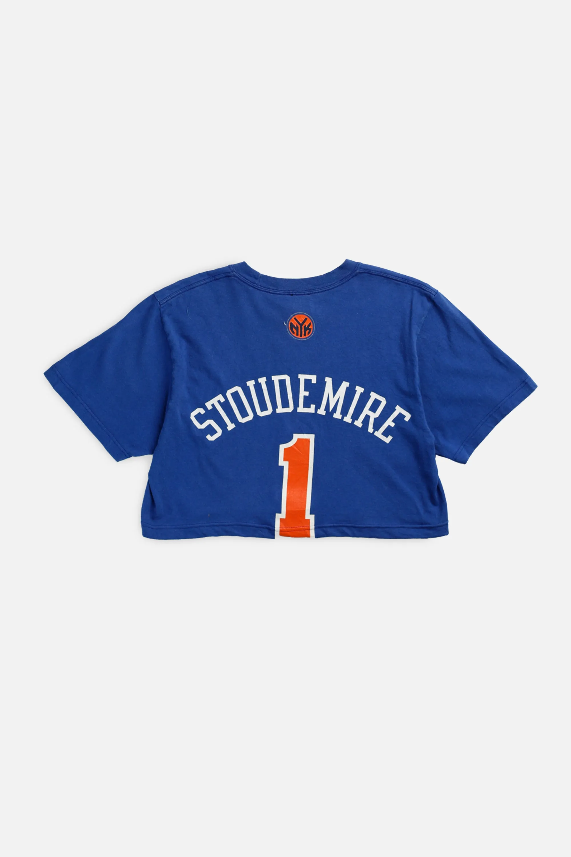 Rework NY Knicks NBA Crop Tee - S Frankie