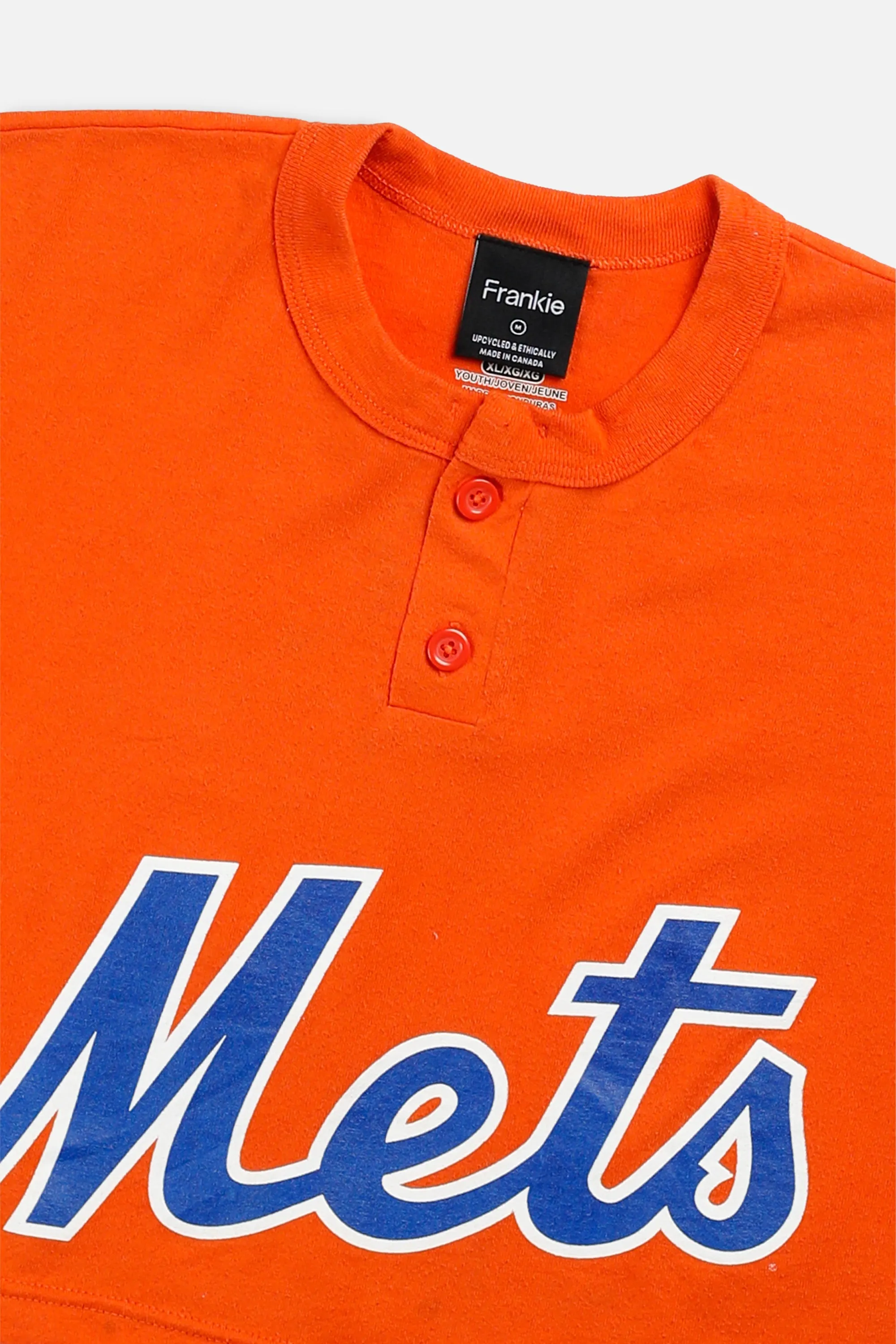 Rework NY Mets MLB Crop Tee - M Frankie