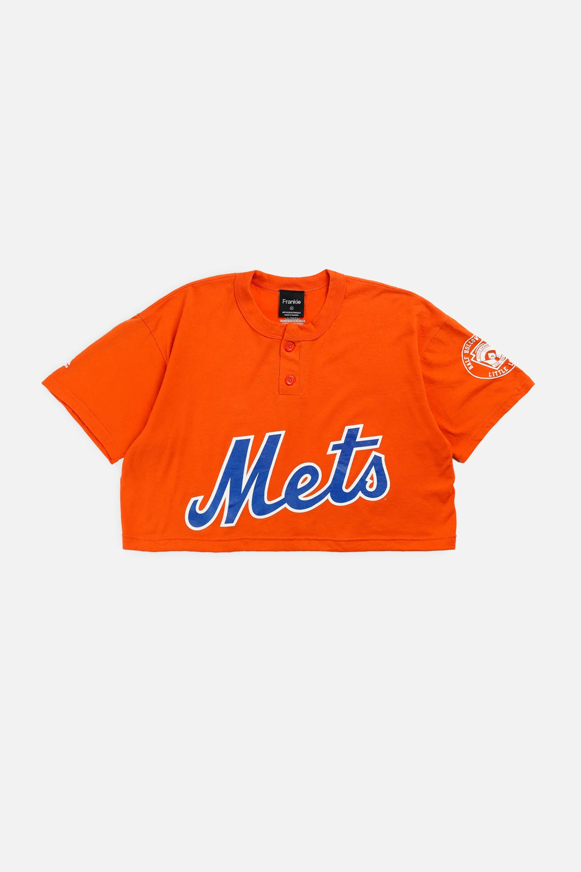 Rework NY Mets MLB Crop Tee - M Frankie