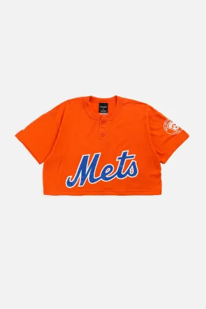 Rework NY Mets MLB Crop Tee - M Frankie