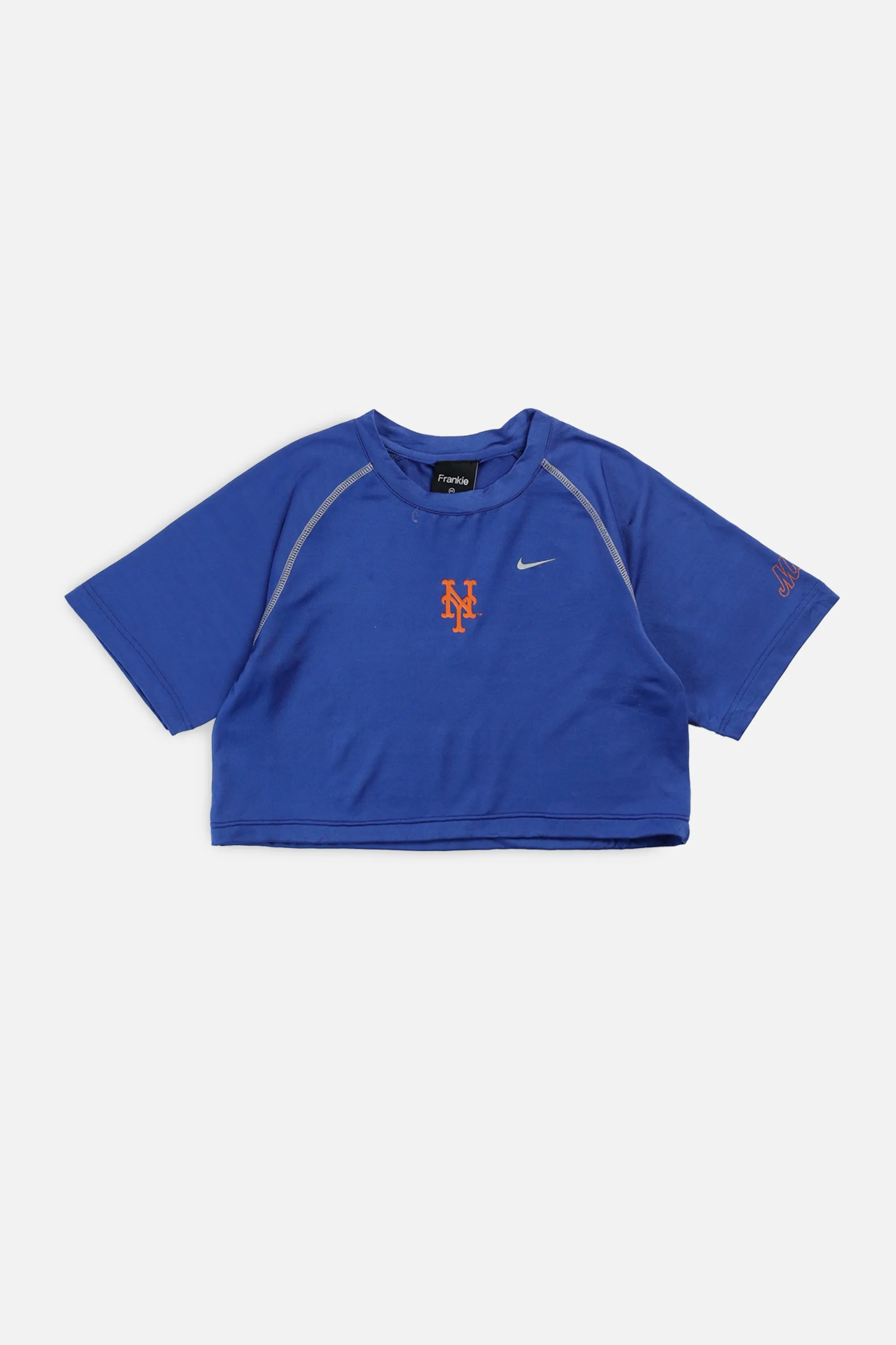 Rework NY Mets MLB Crop Tee - XS Frankie