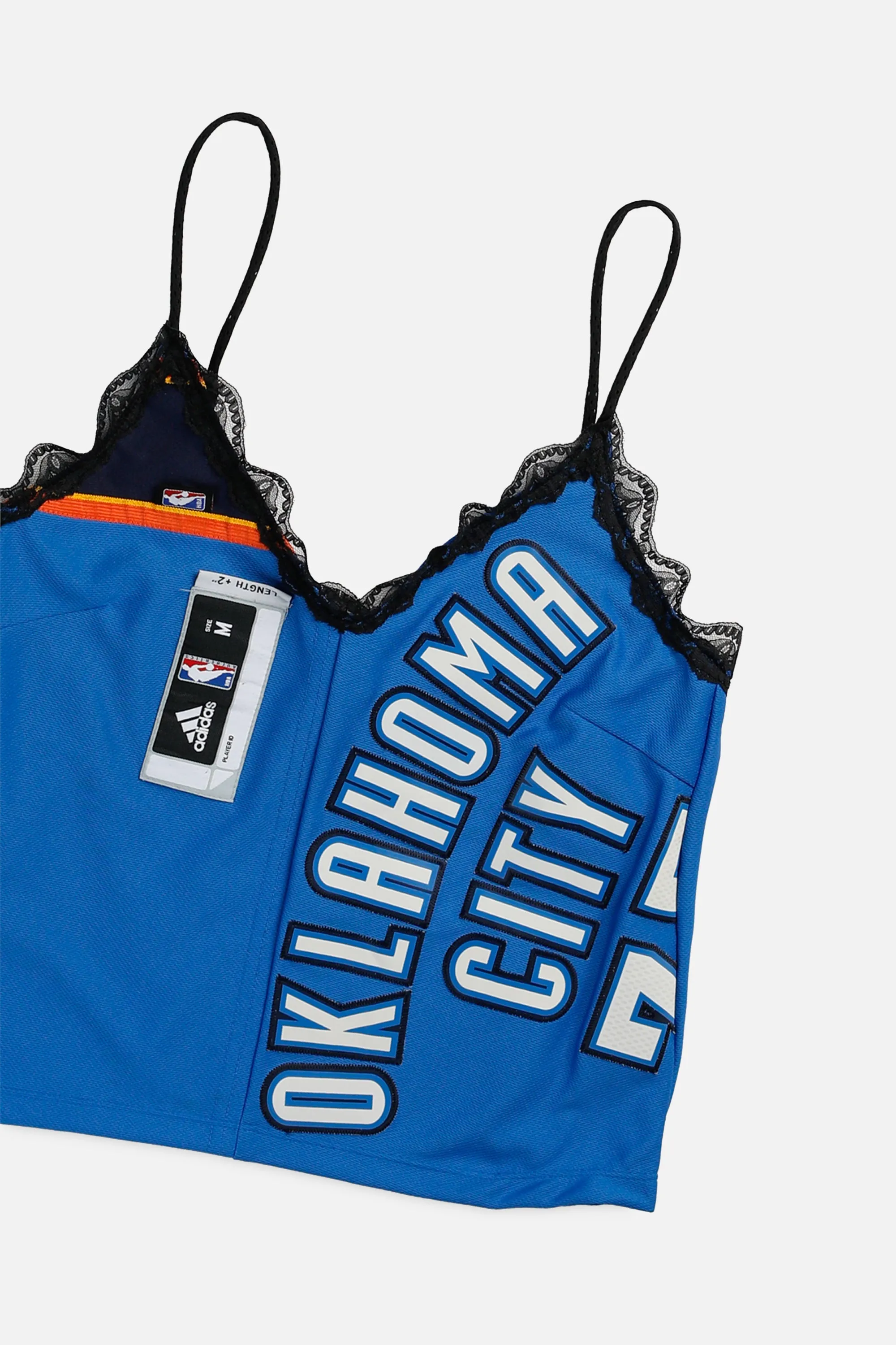 Rework Oklahoma City Thunder NBA Lace Tank - XS Frankie