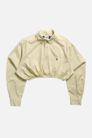 Rework Oxford Cinch Crop Shirt - M, XXL Frankie