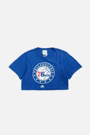 Rework Philadelphia 76ers NBA Crop Tee - XS Frankie