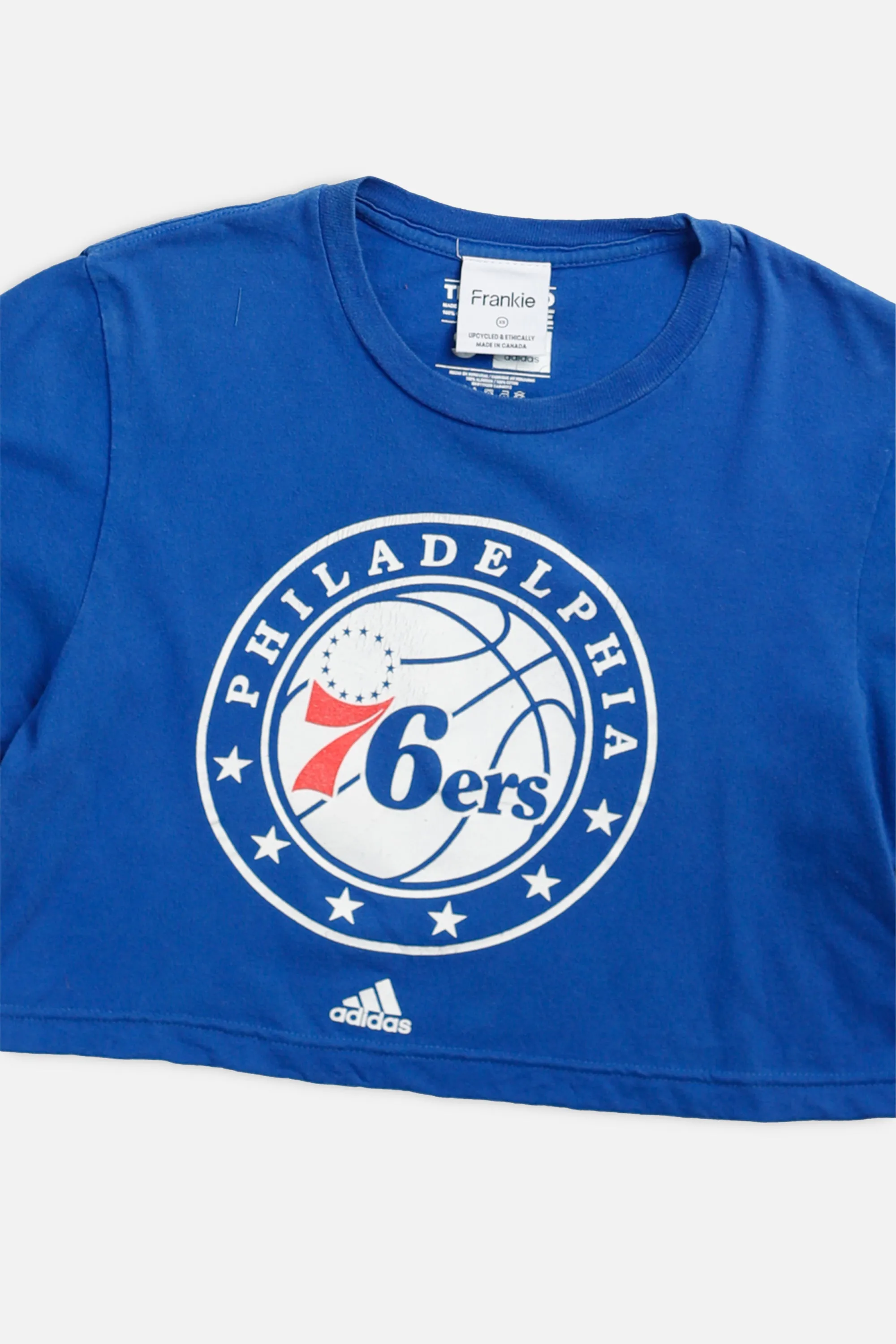 Rework Philadelphia 76ers NBA Crop Tee - XS Frankie