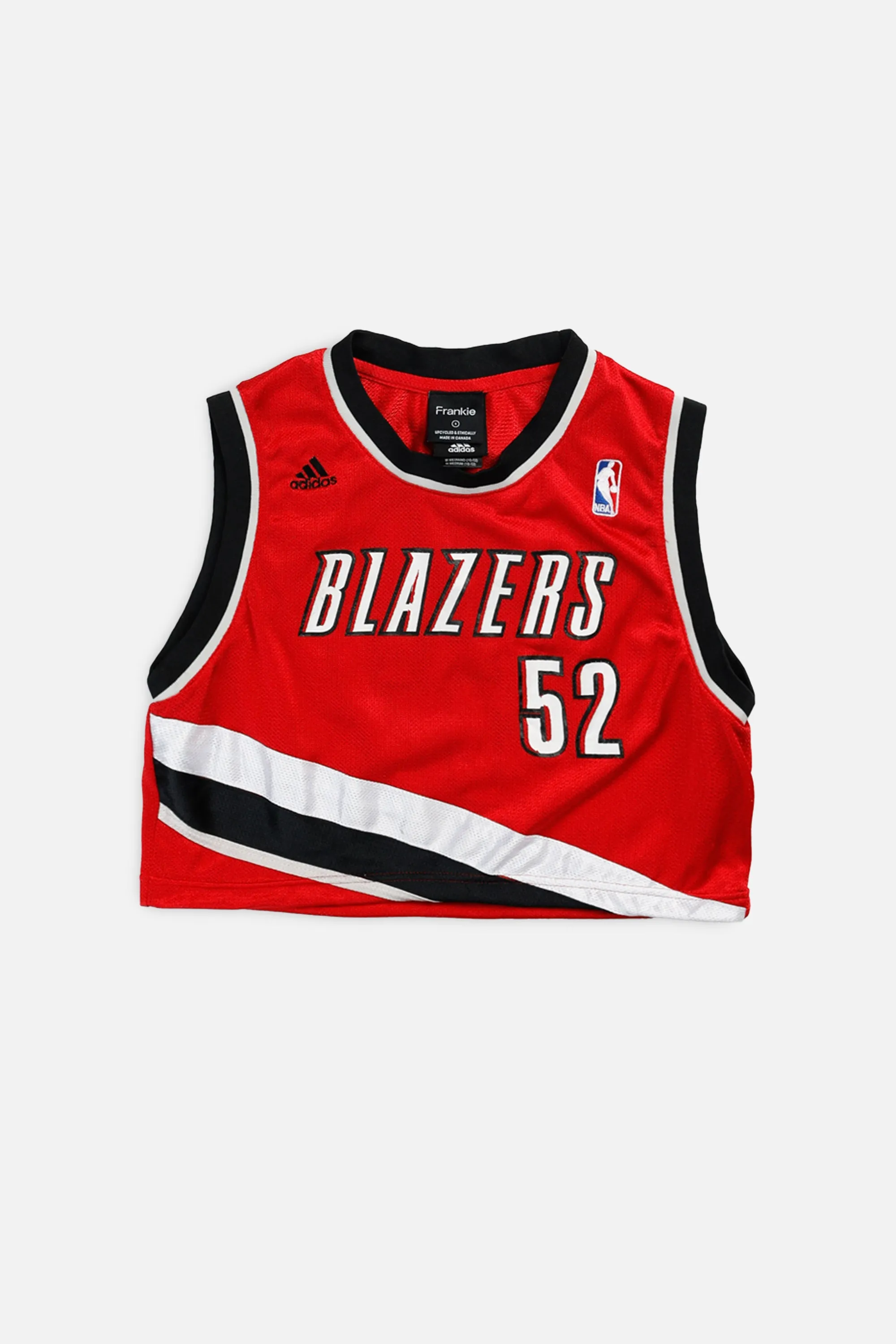 Rework Portland Trailblazers NBA Crop Jersey - S Frankie