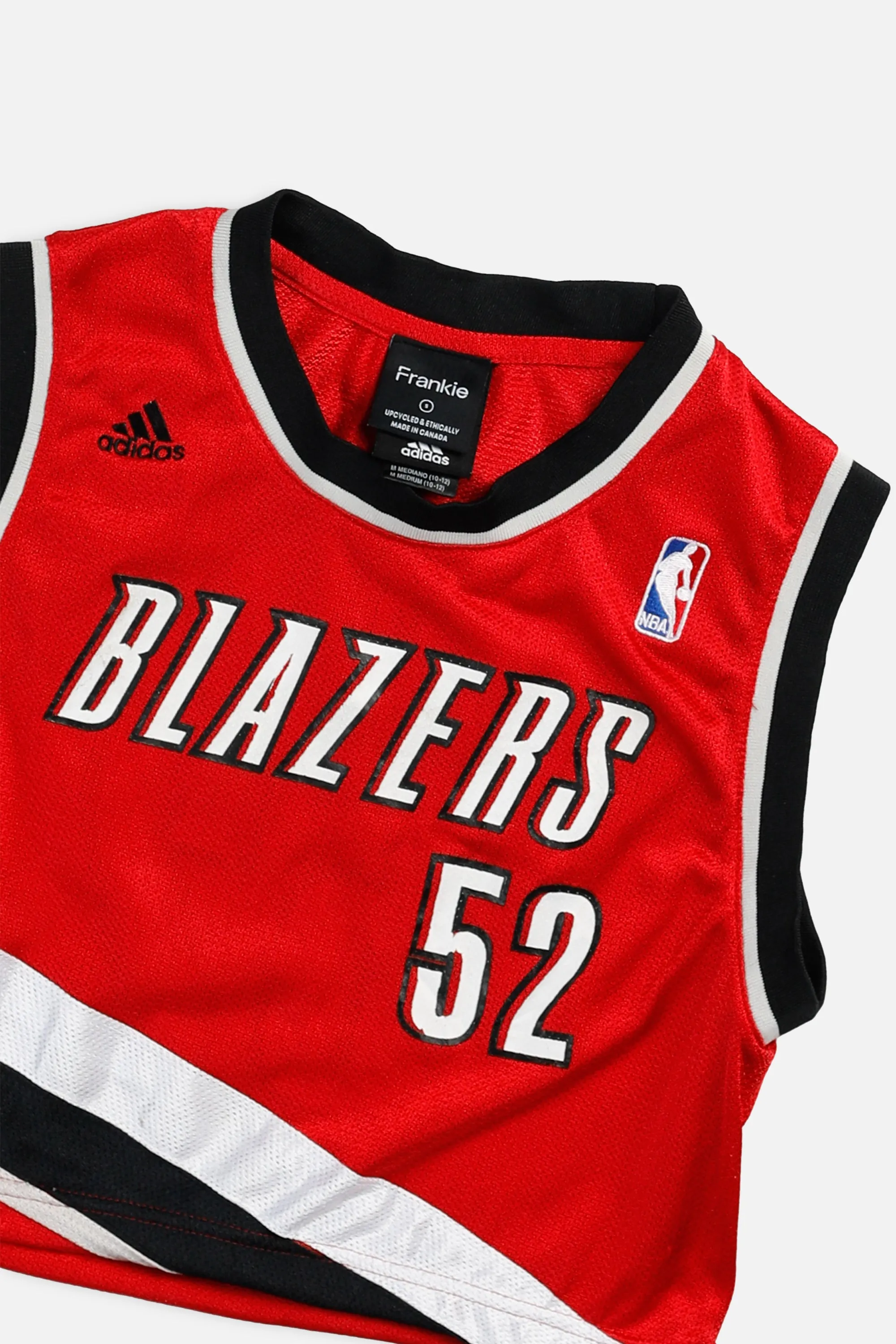 Rework Portland Trailblazers NBA Crop Jersey - S Frankie