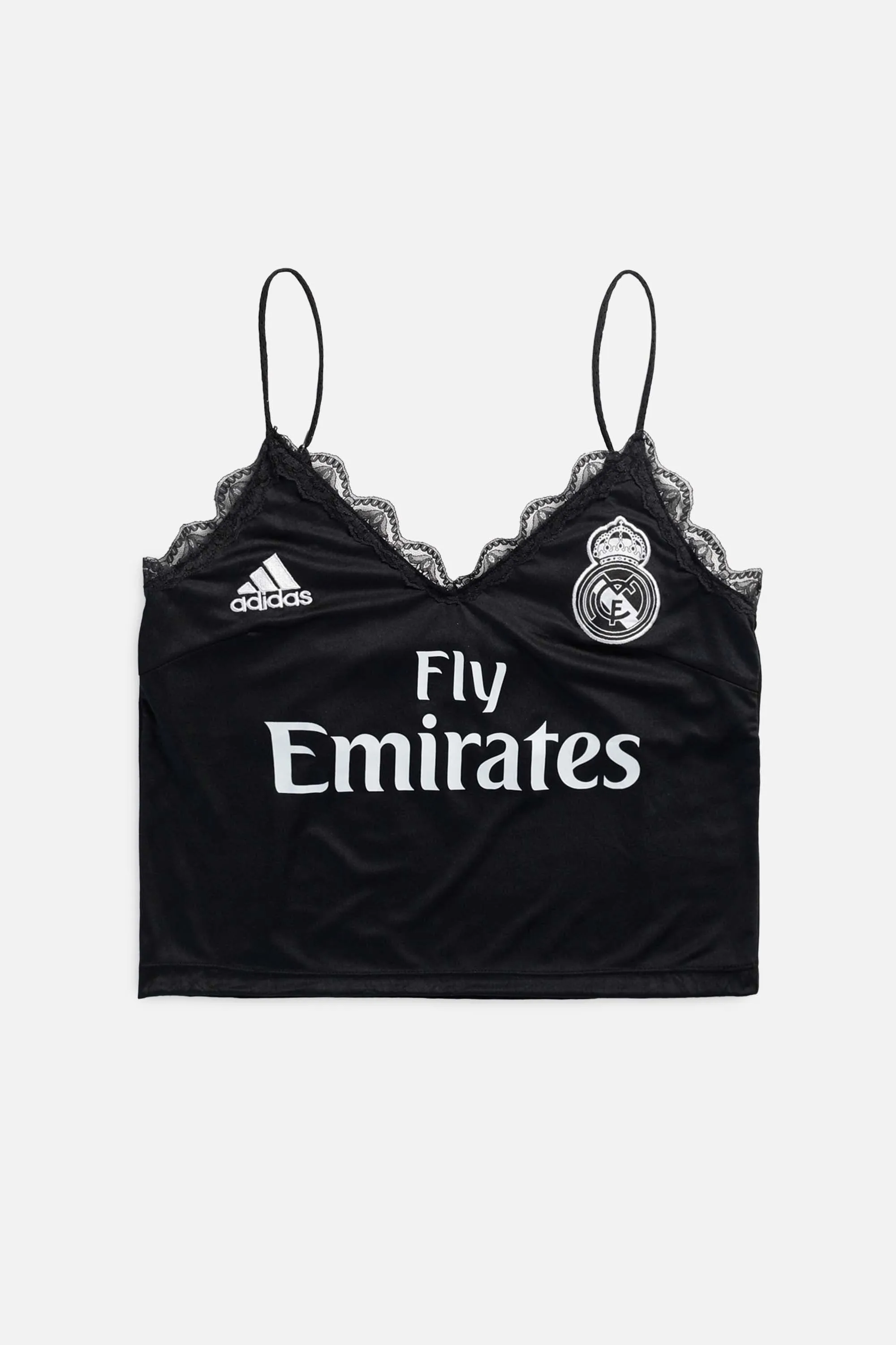 Rework Real Madrid Soccer Lace Tank - M Frankie