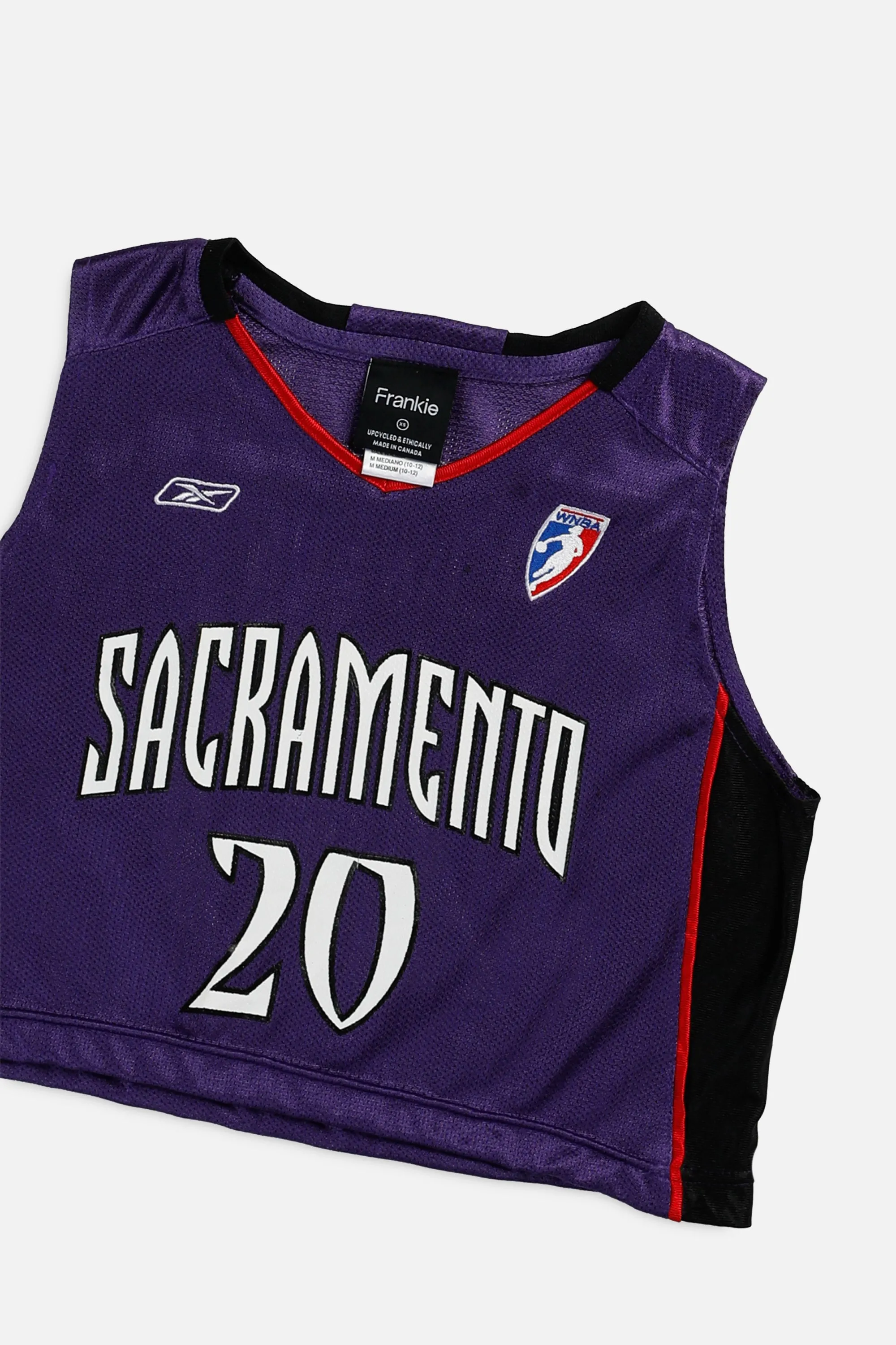 Rework Sacramento Monarchs NBA Crop Jersey - XS Frankie