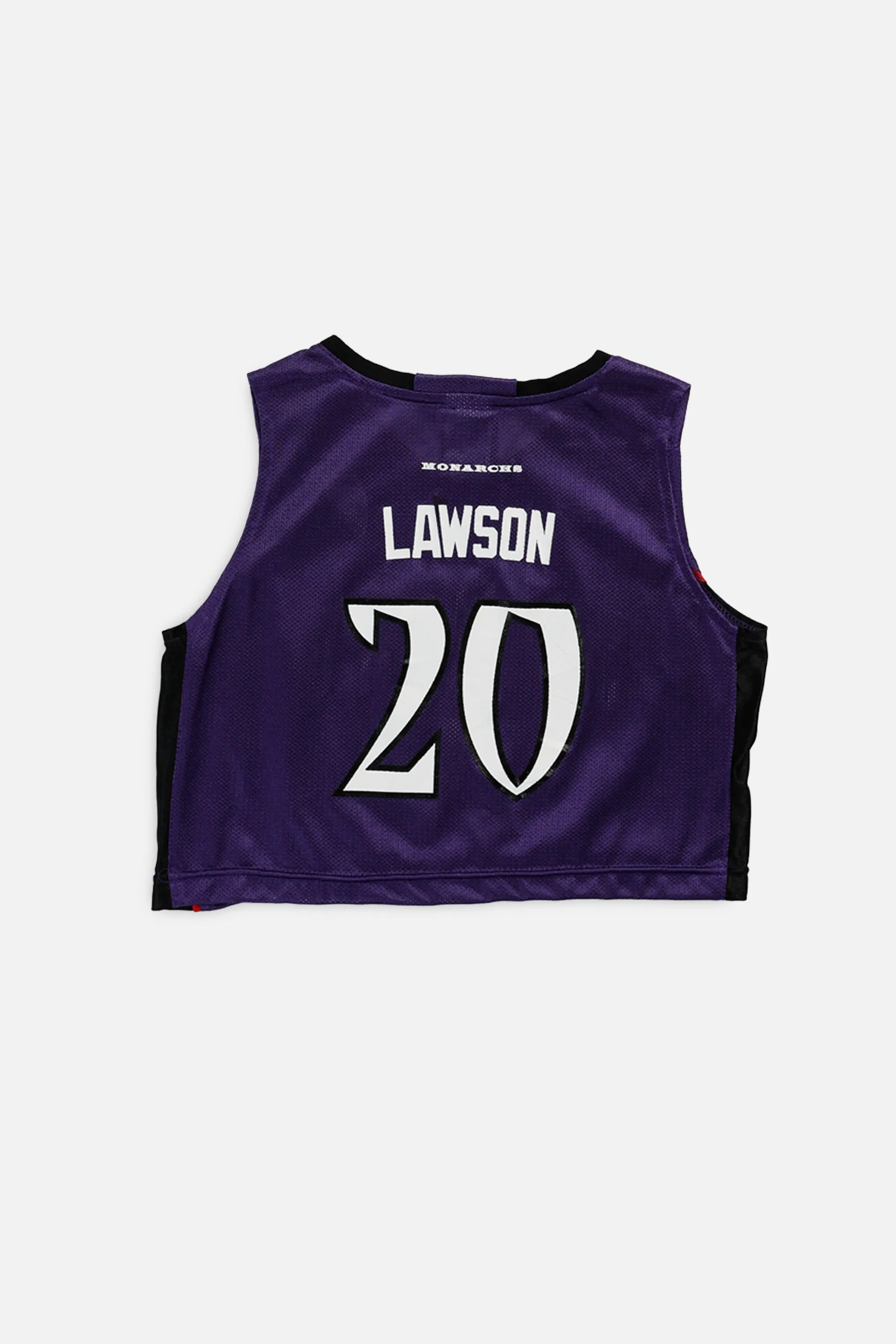 Rework Sacramento Monarchs NBA Crop Jersey - XS Frankie