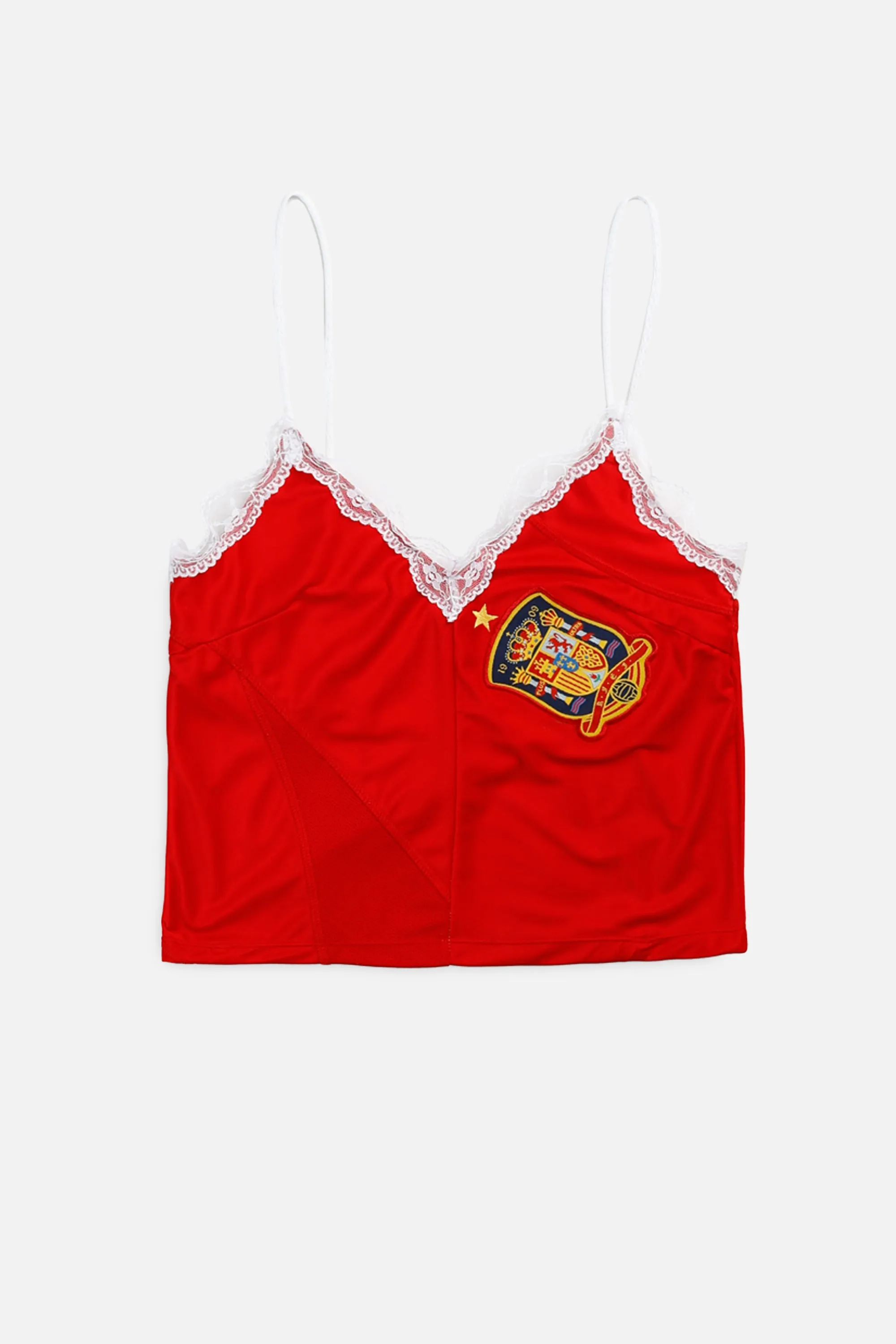 Rework Spain Soccer Lace Tank - XS Frankie