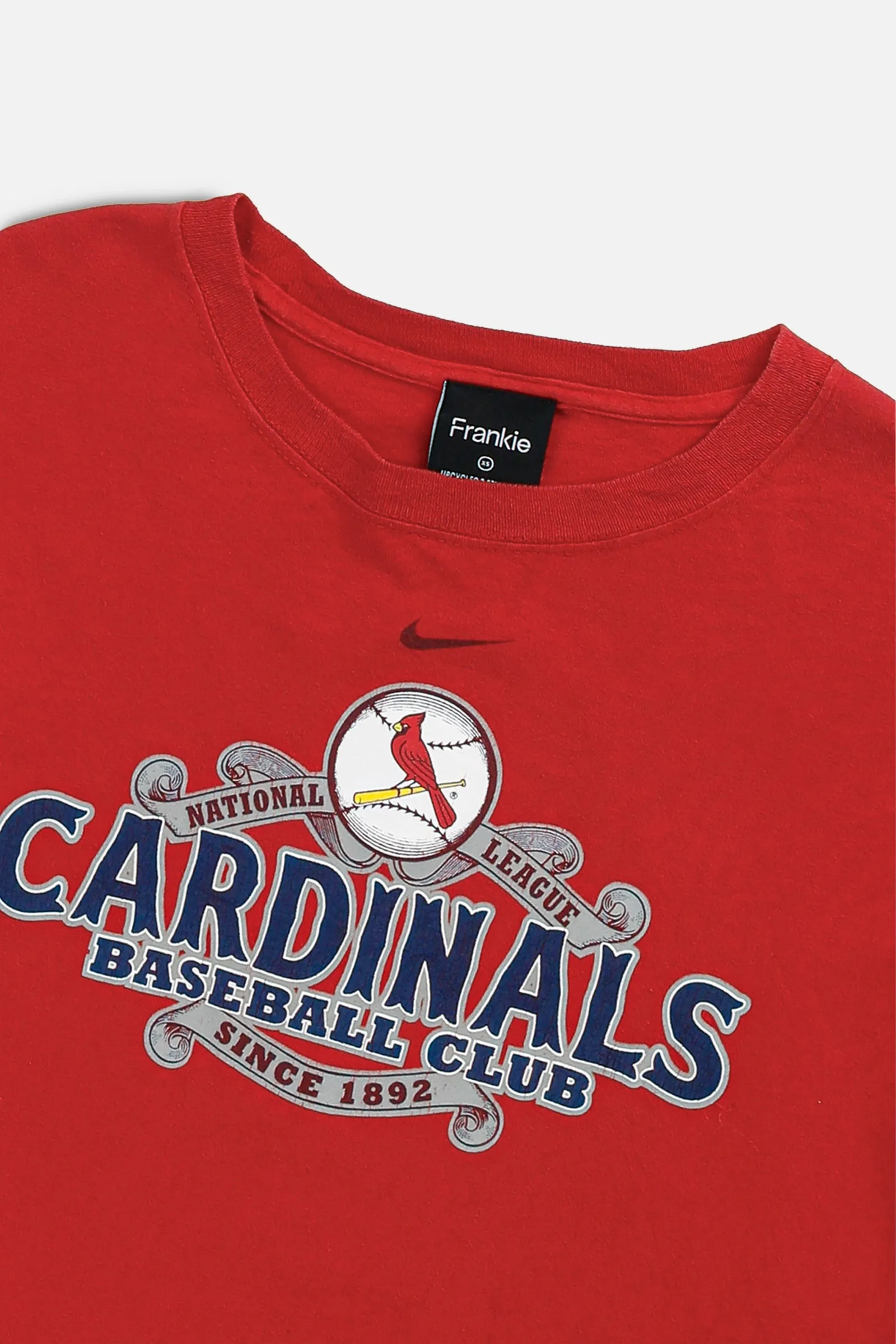 Rework St. Louis Cardinals MLB Crop Tee - XS Frankie