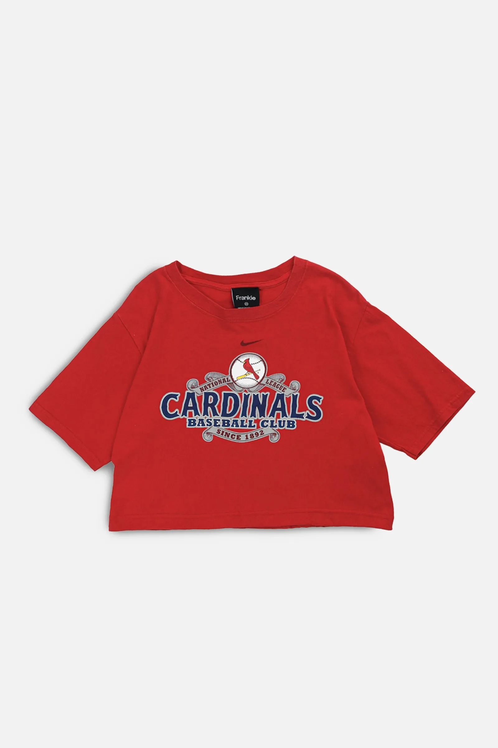 Rework St. Louis Cardinals MLB Crop Tee - XS Frankie