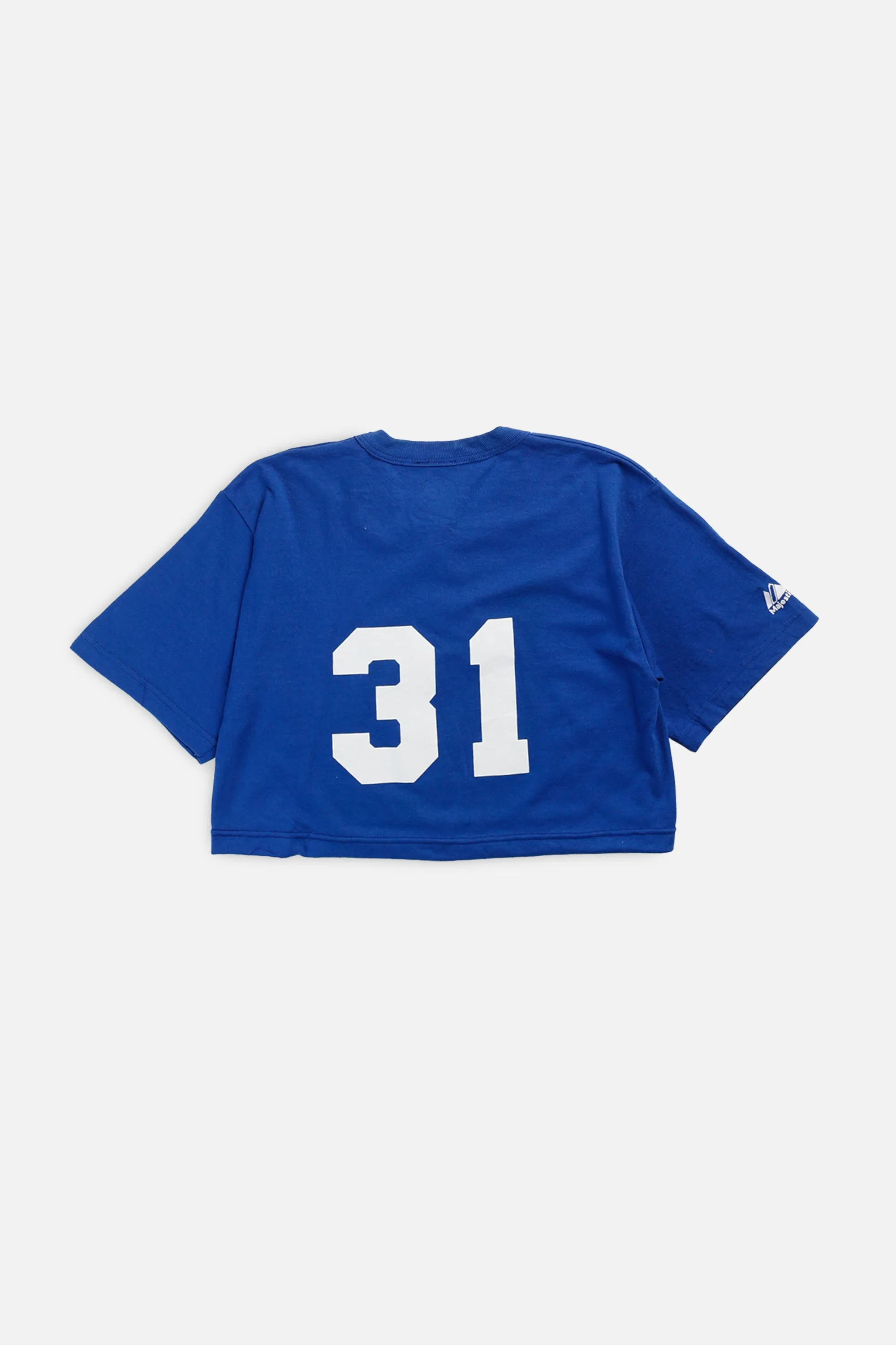 Rework Texas Rangers MLB Crop Tee - S Frankie