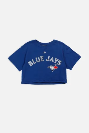 Rework Toronto Blue Jays MLB Crop Tee - XS Frankie