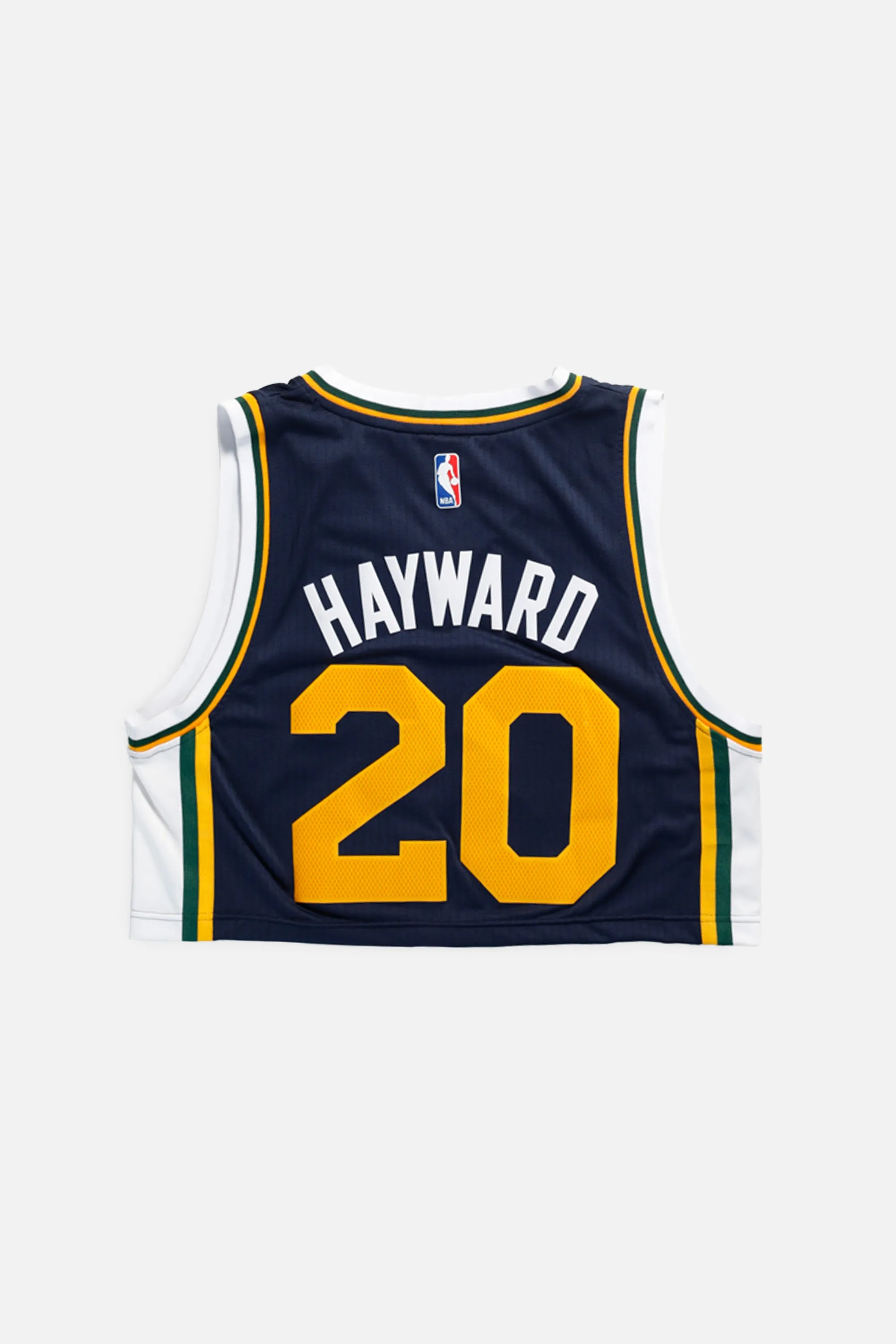 Rework Utah Jazz NBA Crop Jersey - L Frankie
