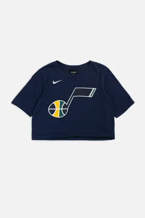 Rework Utah Jazz NBA Crop Tee - S Frankie