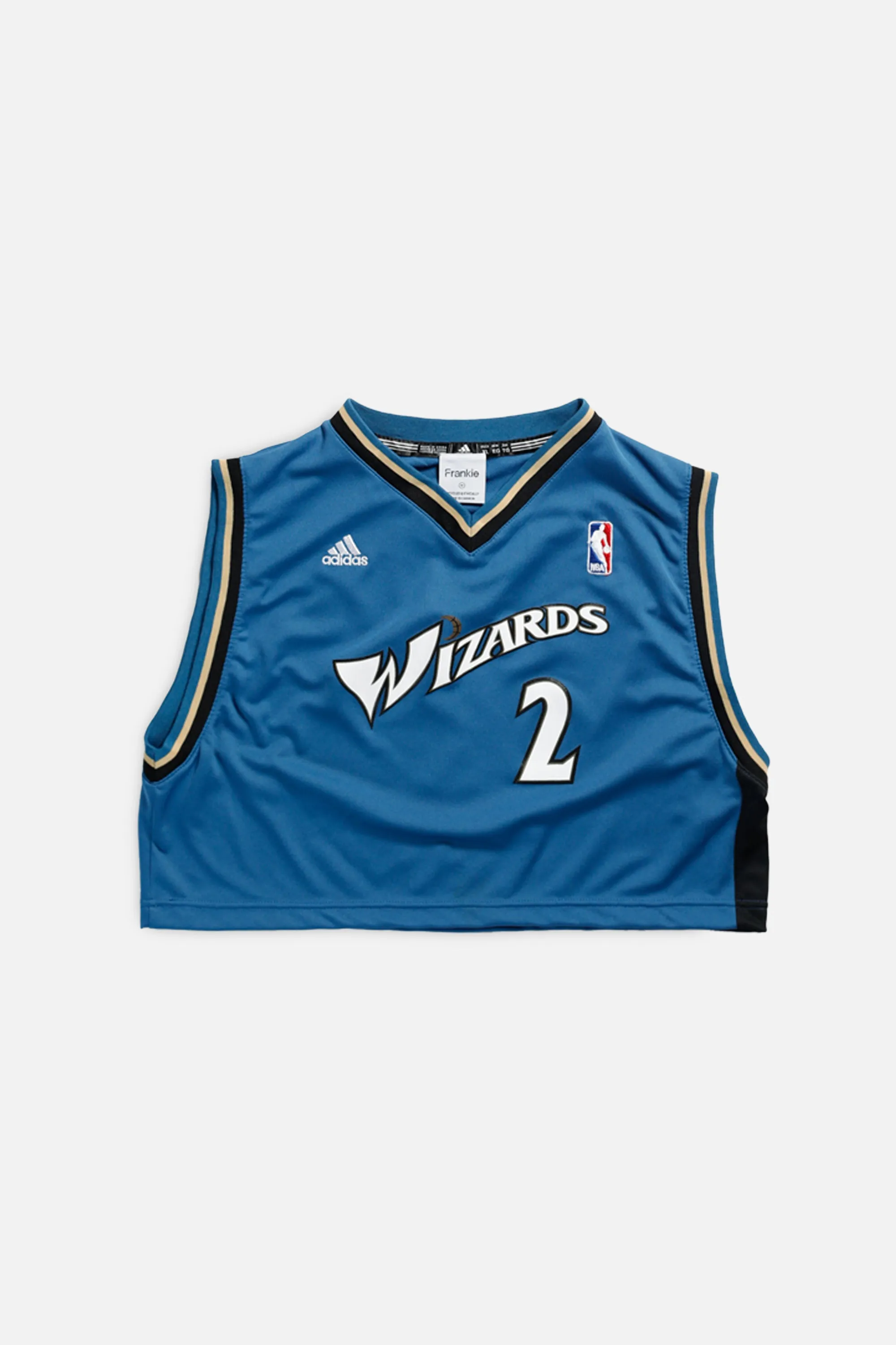 Rework Washington Wizards NBA Crop Jersey - M Frankie