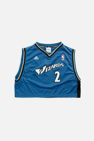 Rework Washington Wizards NBA Crop Jersey - M Frankie