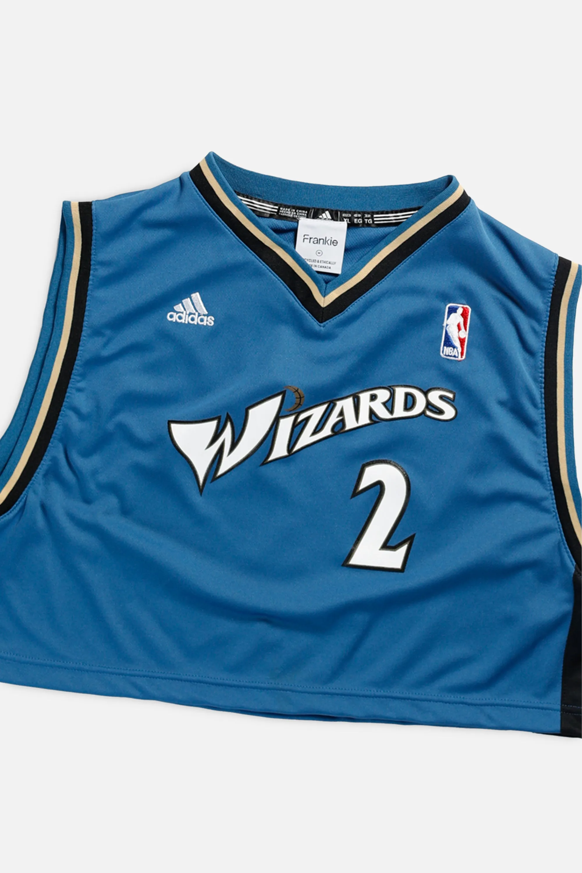 Rework Washington Wizards NBA Crop Jersey - M Frankie