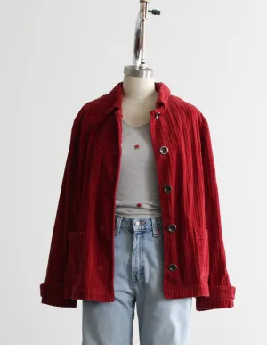 rhubarb corduroy chore coat 1919 Vintage