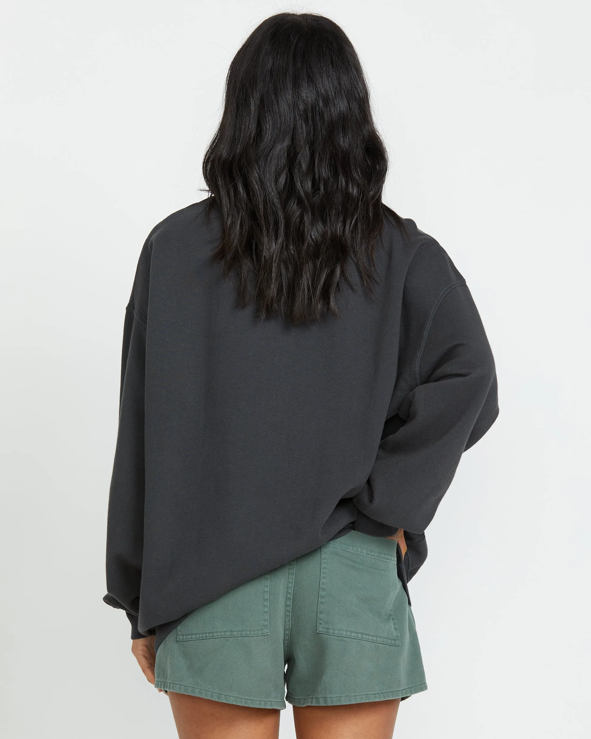Ride In Crew Sweatshirt - Black Sands Billabong