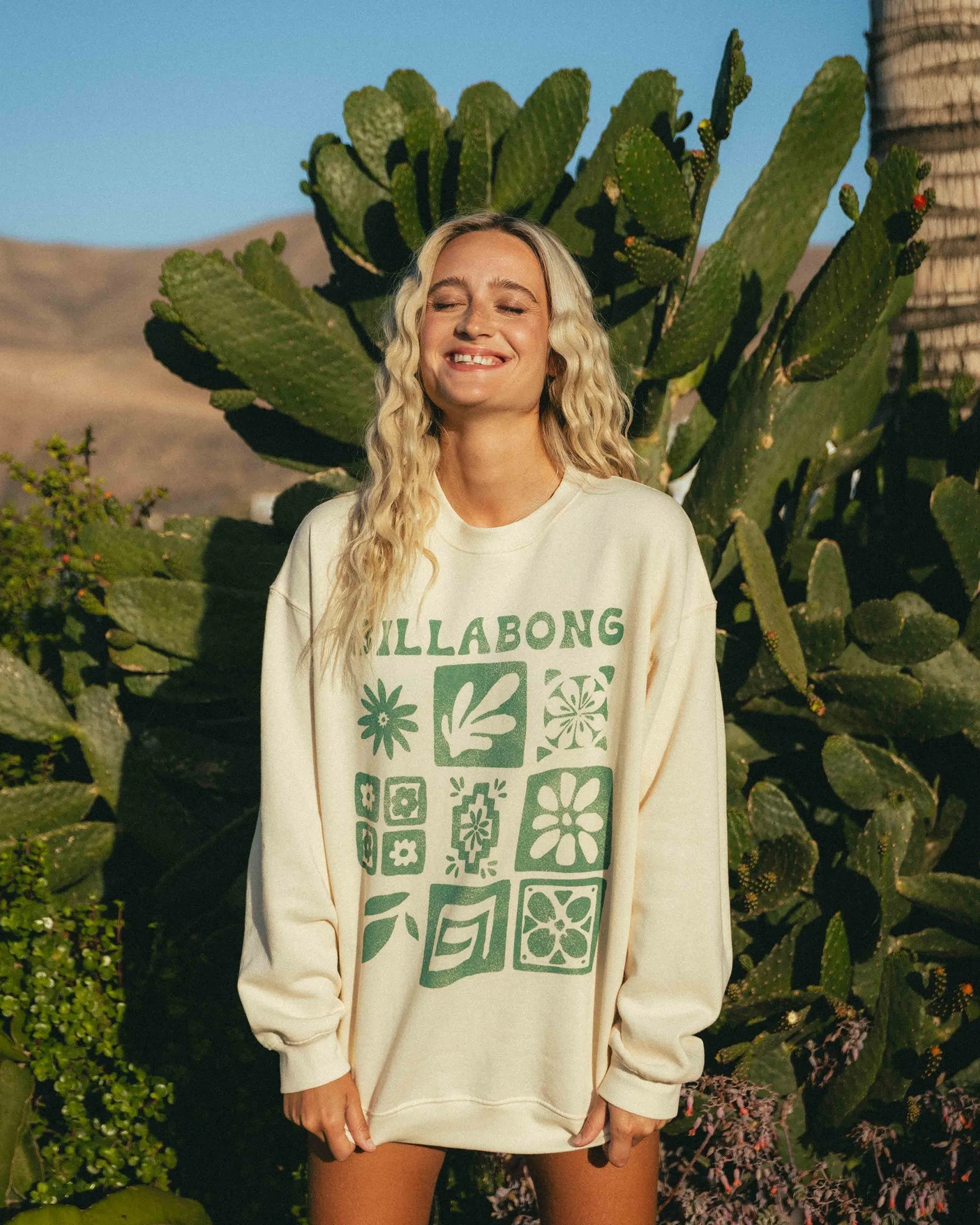 Ride In Crew Sweatshirt - Whitecap Billabong