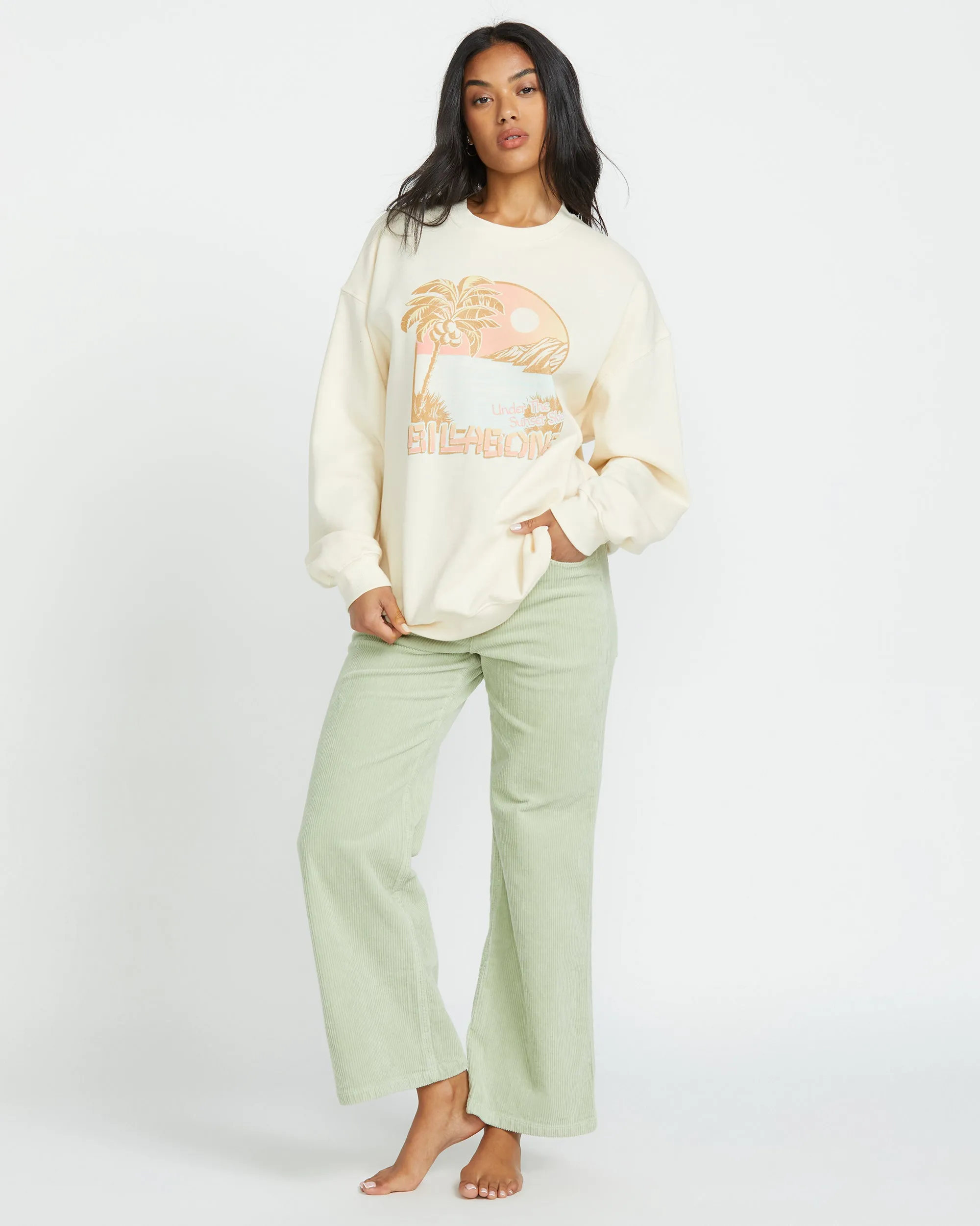 Ride In Crew Sweatshirt - Whitecap1 Billabong