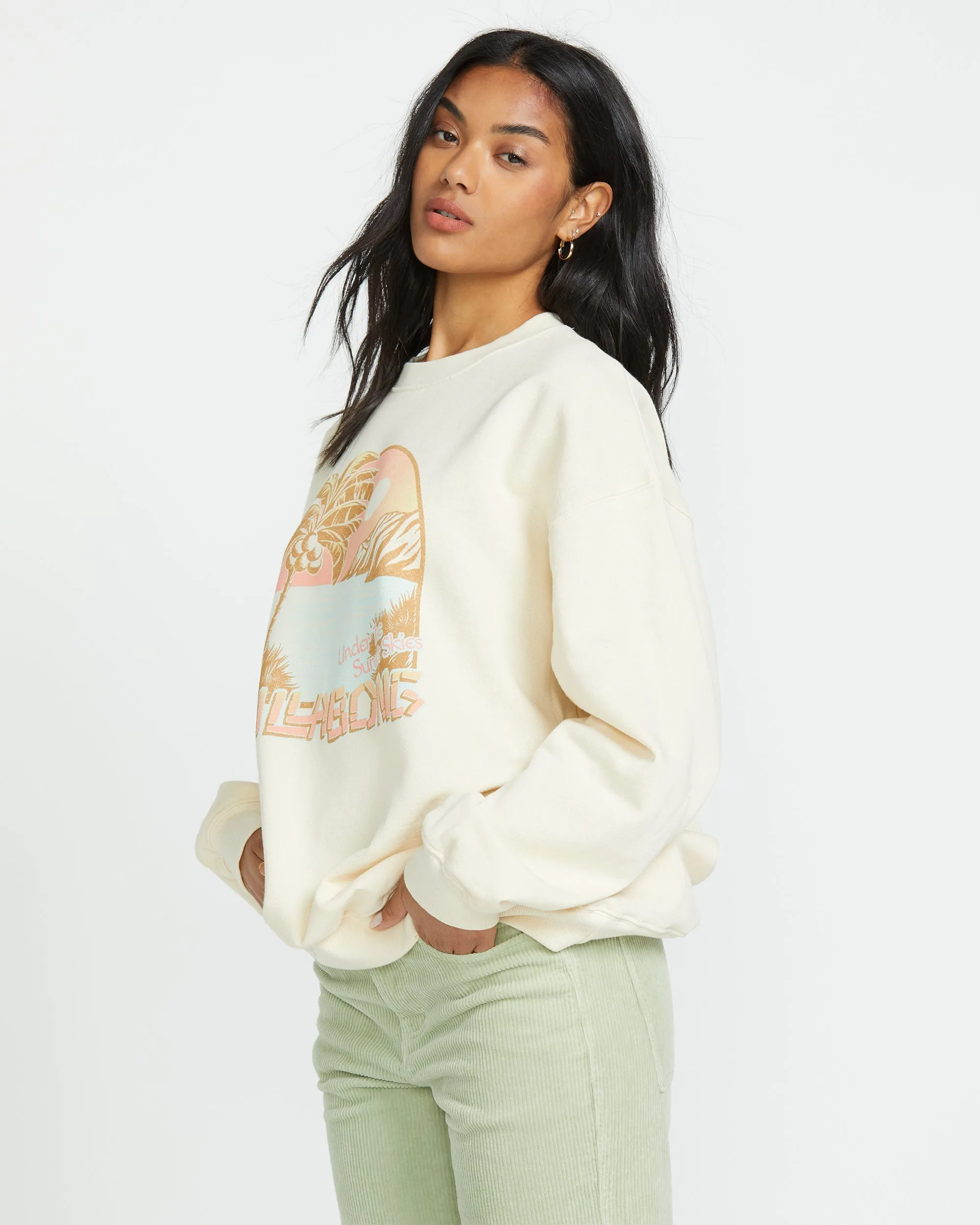 Ride In Crew Sweatshirt - Whitecap1 Billabong
