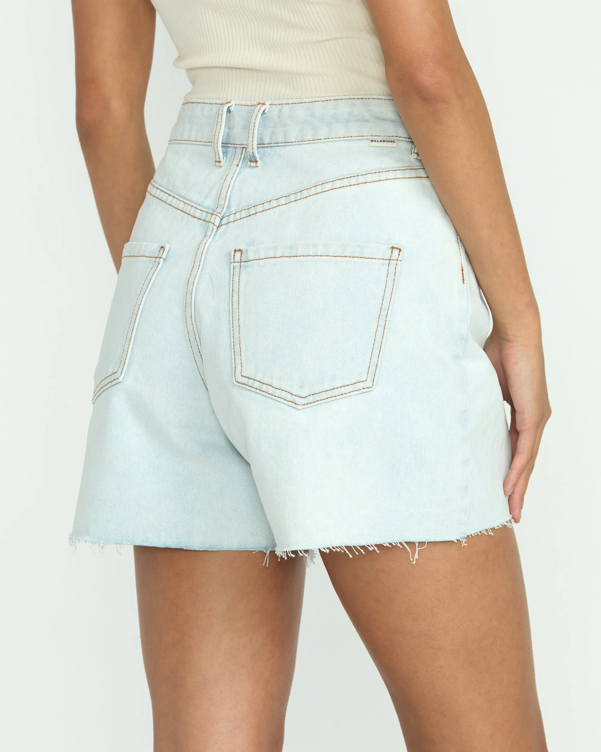 Riley Cut-Off Denim Shorts - Acid Wash Billabong