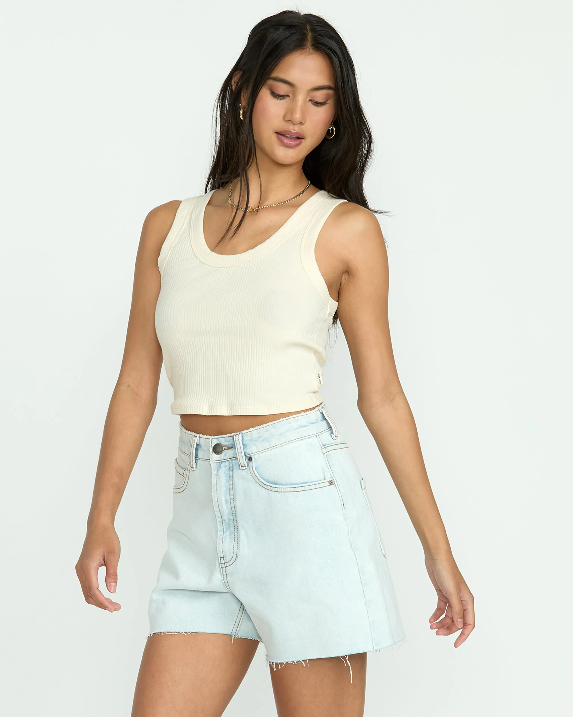 Riley Cut-Off Denim Shorts - Acid Wash Billabong