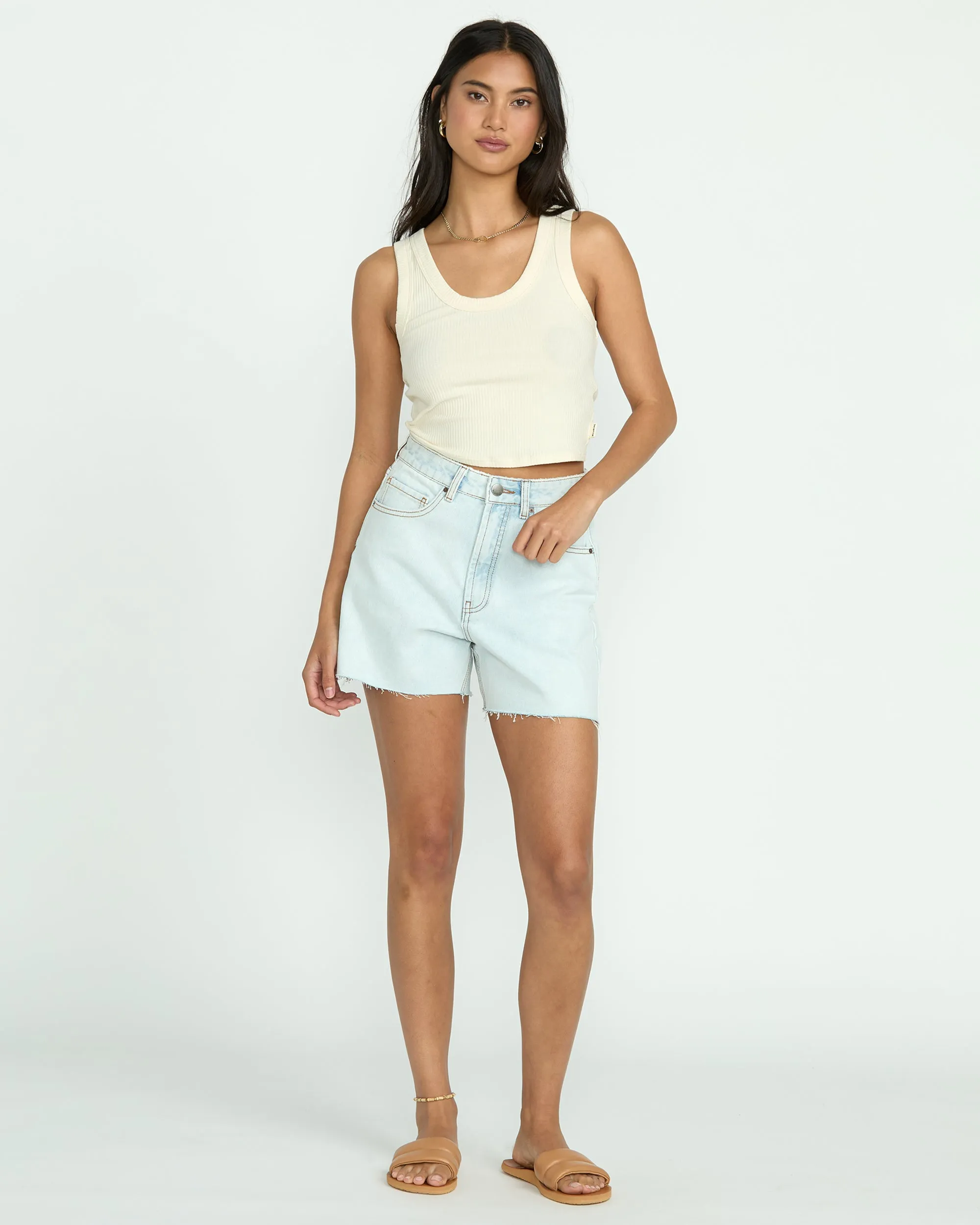 Riley Cut-Off Denim Shorts - Acid Wash Billabong