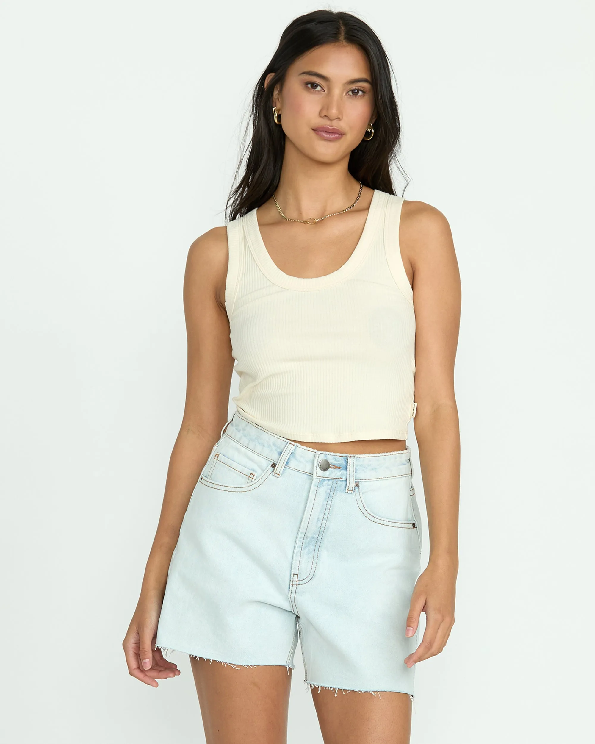 Riley Cut-Off Denim Shorts - Acid Wash Billabong