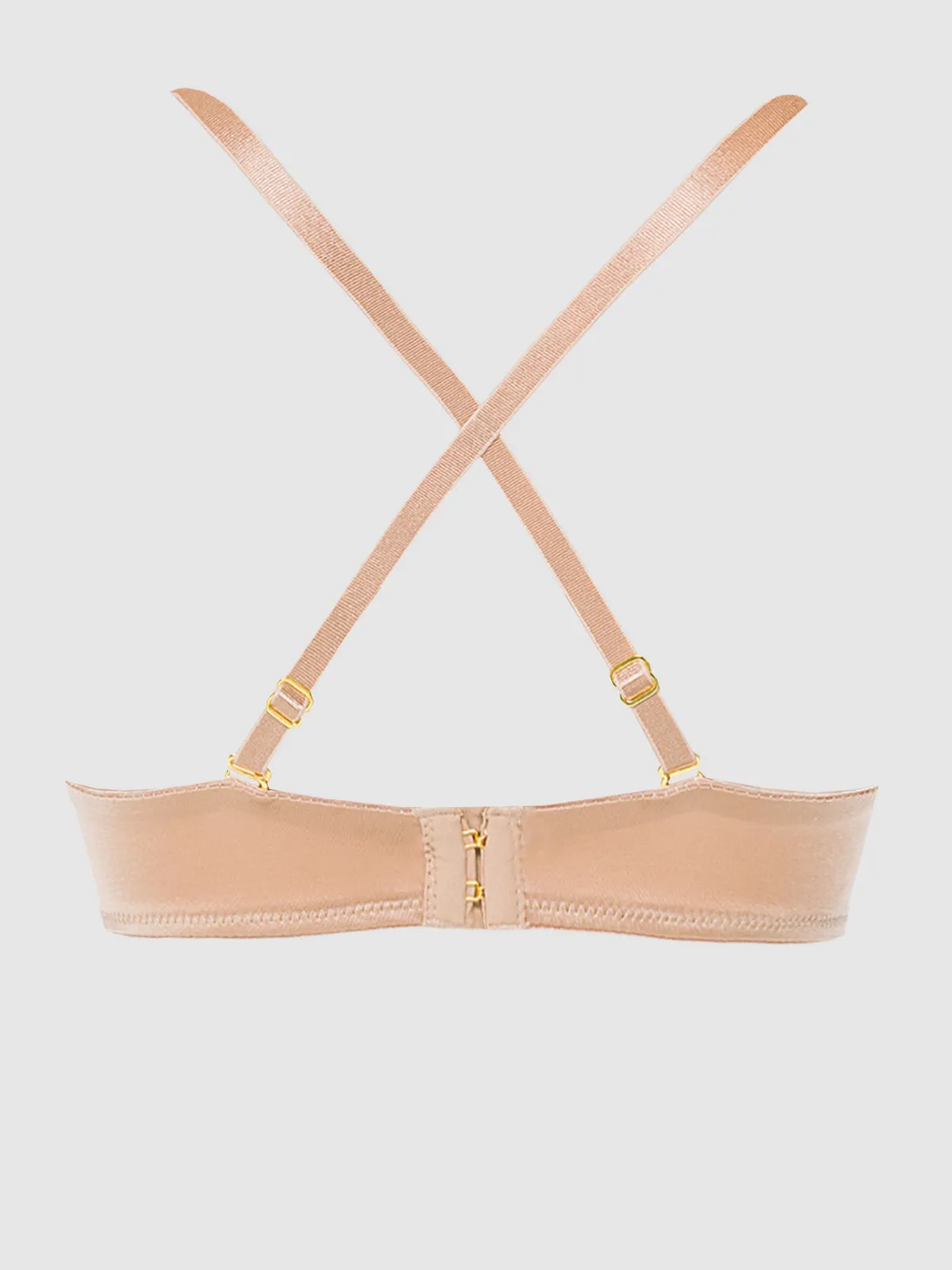 Rising Star Plunge Push Up Bra in Liquid Satin by Frederick's of Hollywood