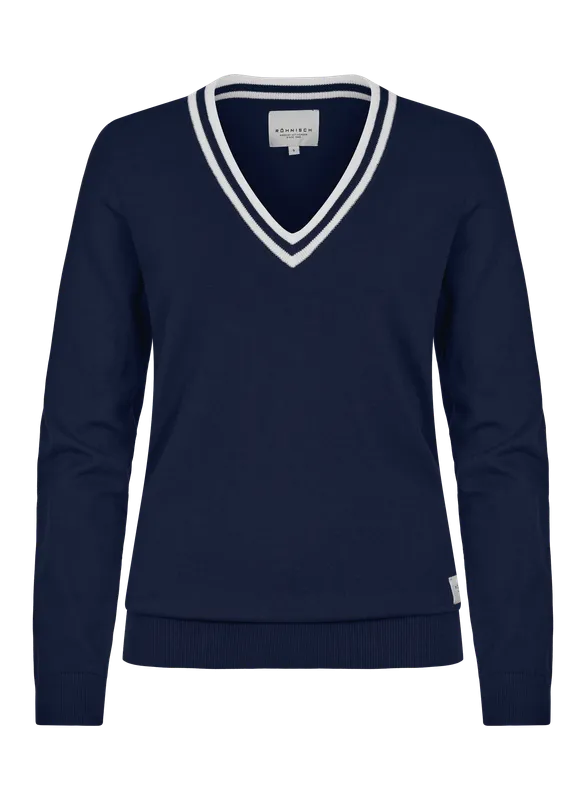 Rohnisch Adele Sweater - Navy/White