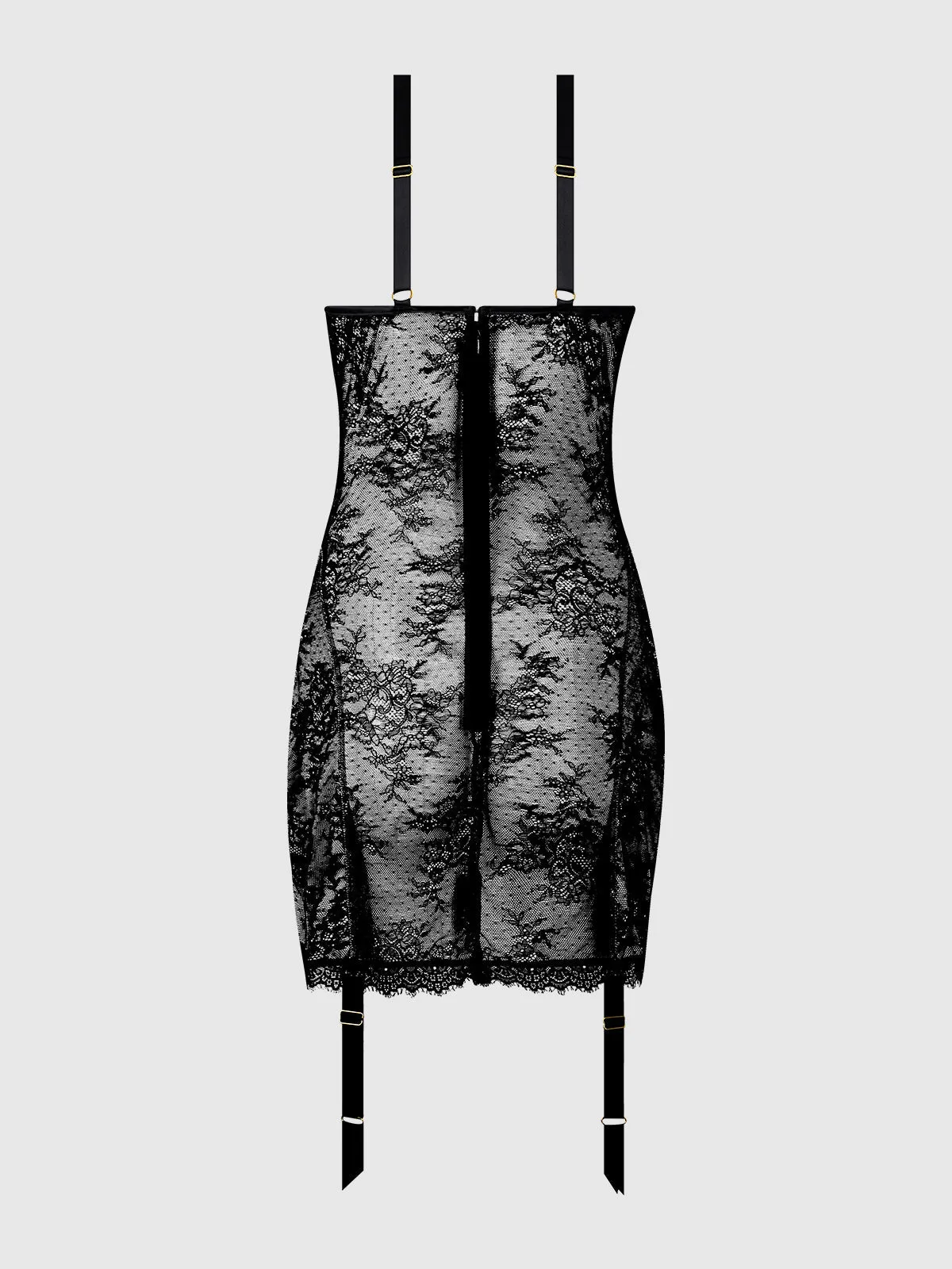 Rosalind Satin & Lace Underwire Chemise by Frederick's of Hollywood