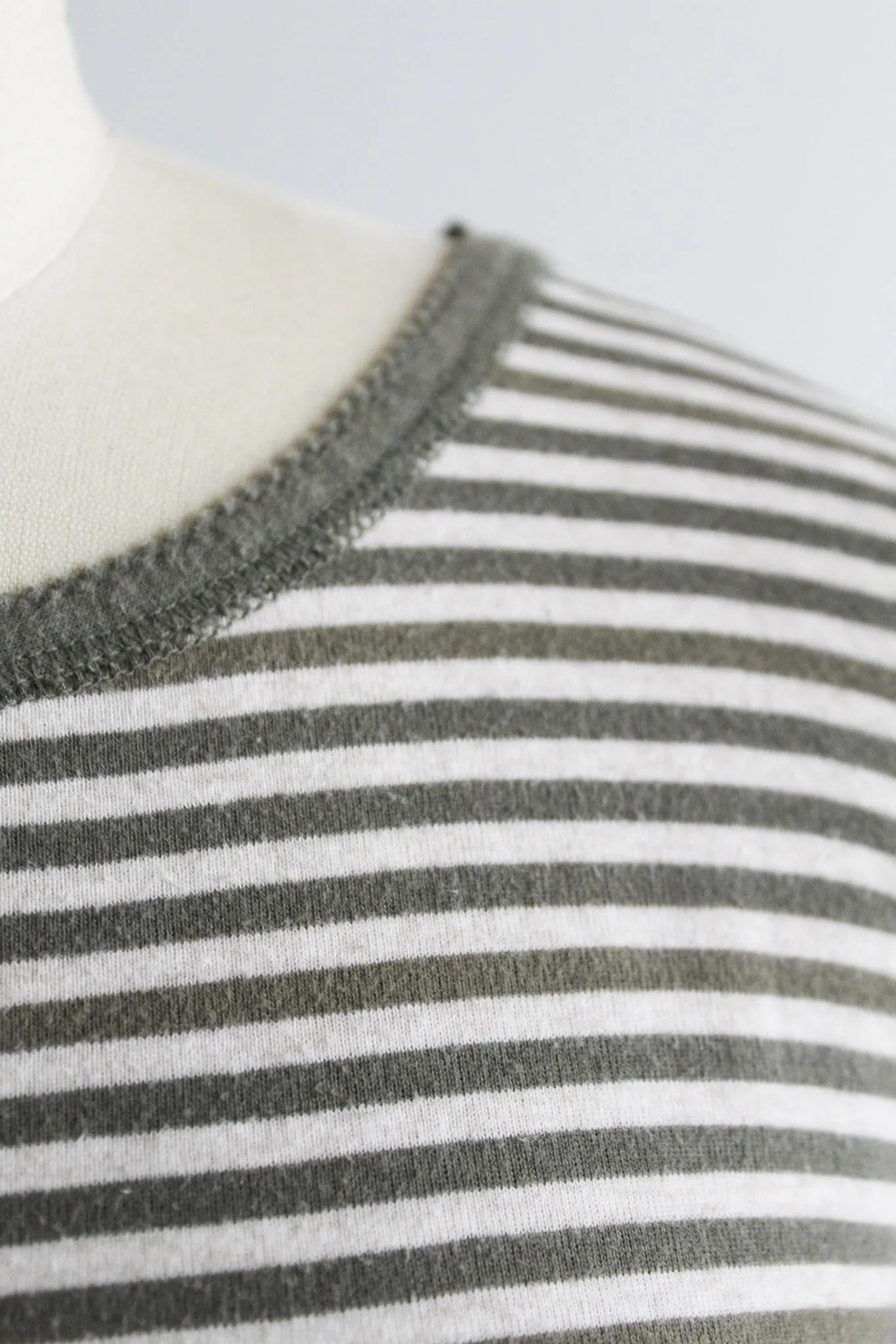 sage striped tee 1919 Vintage