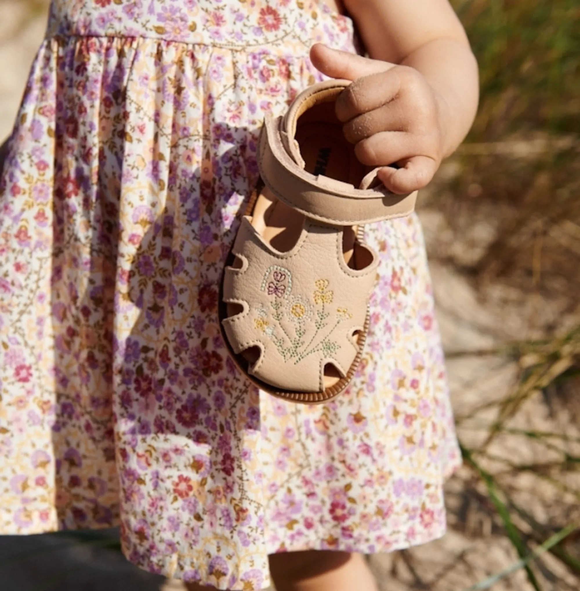 Sandal Lowe - beige rose Wheat