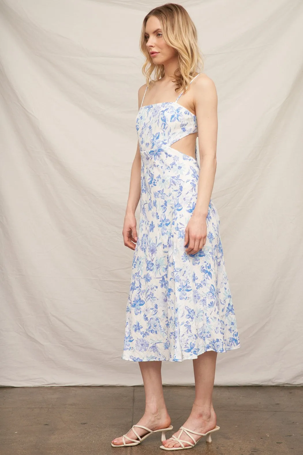 Seafoam Bloom Midi Dress