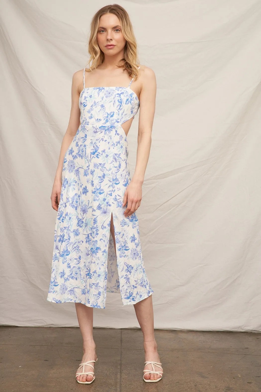 Seafoam Bloom Midi Dress
