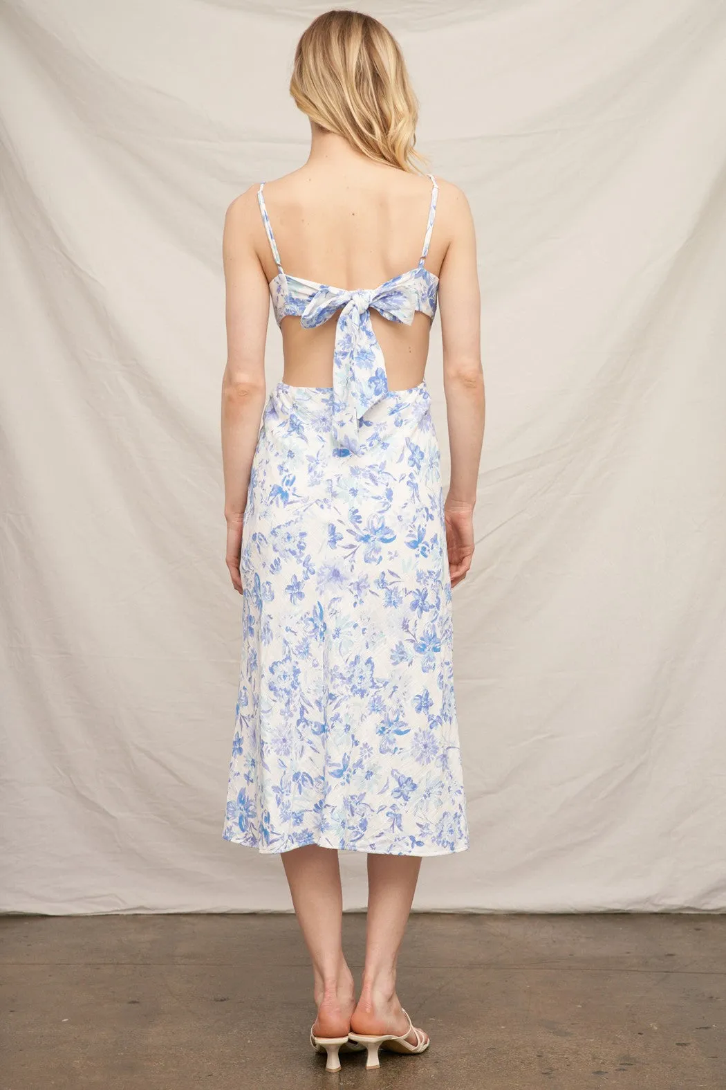 Seafoam Bloom Midi Dress