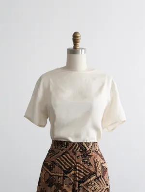 seasalt silk tee 1919 Vintage