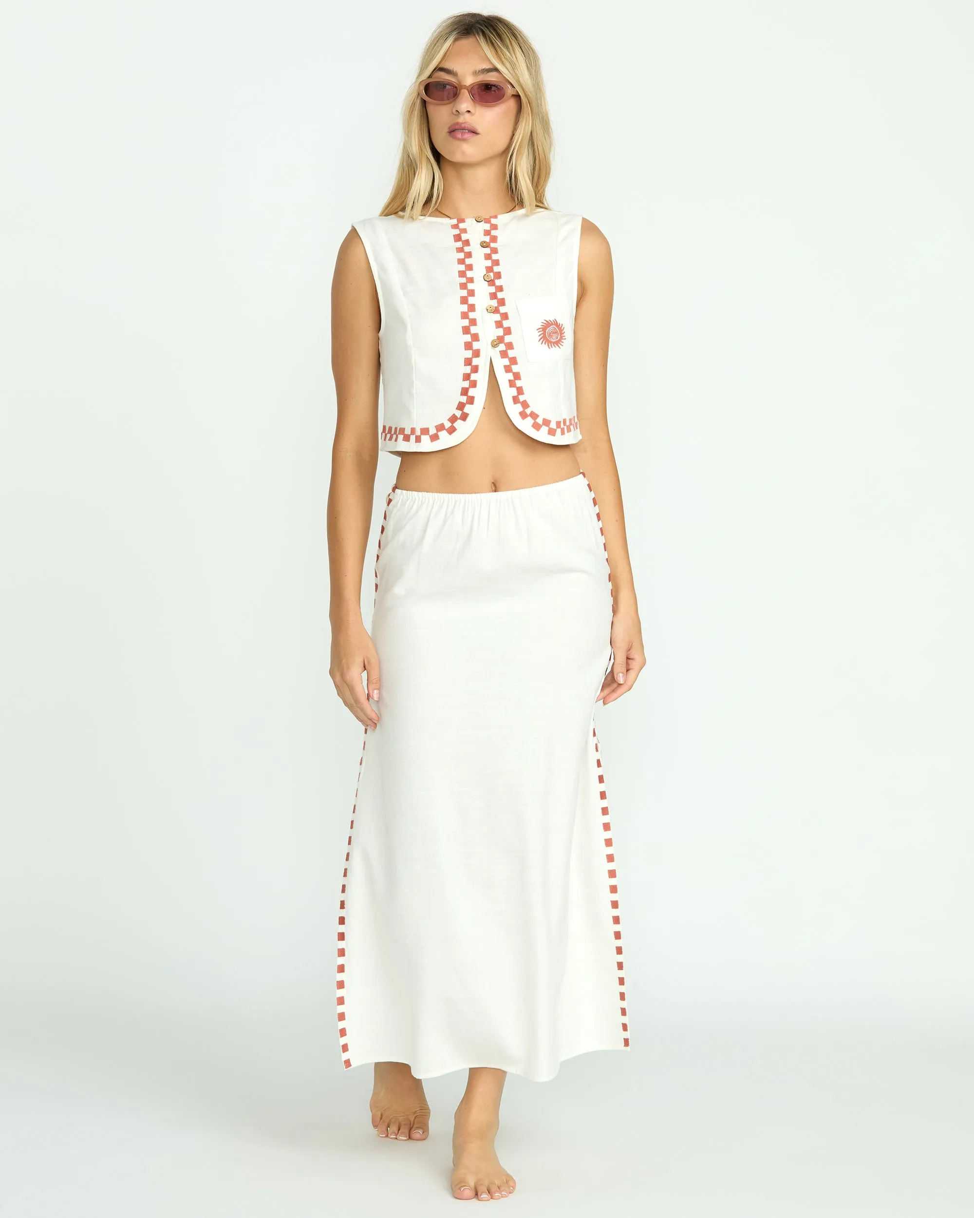 Secret Cove Skirt - Salt Crystal Billabong