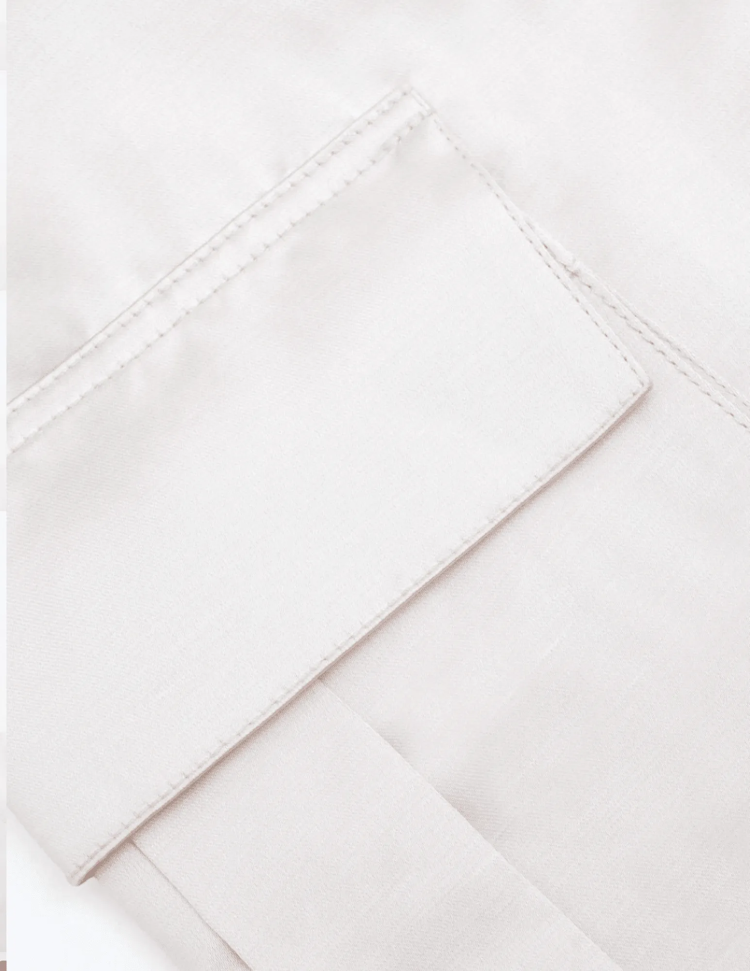 Self-Portrait High Rise Satin Cargo Trouser