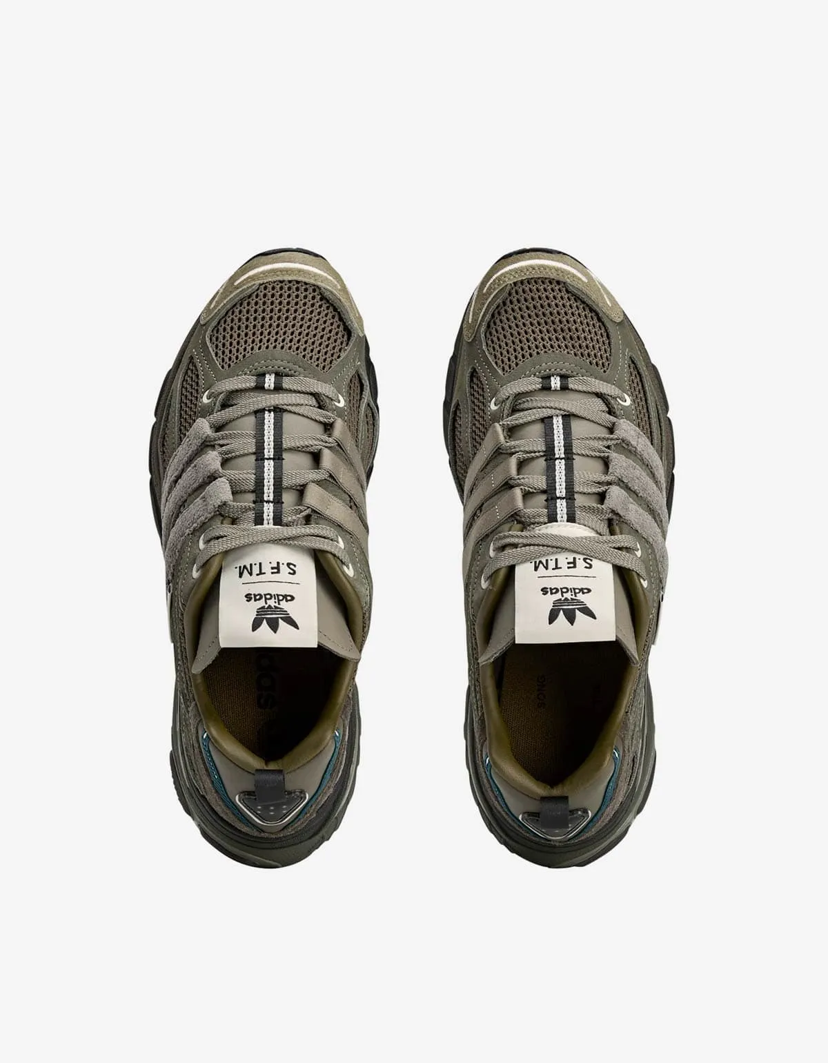 SFTM x Adidas 005 Green Adistar Cushion Trainers